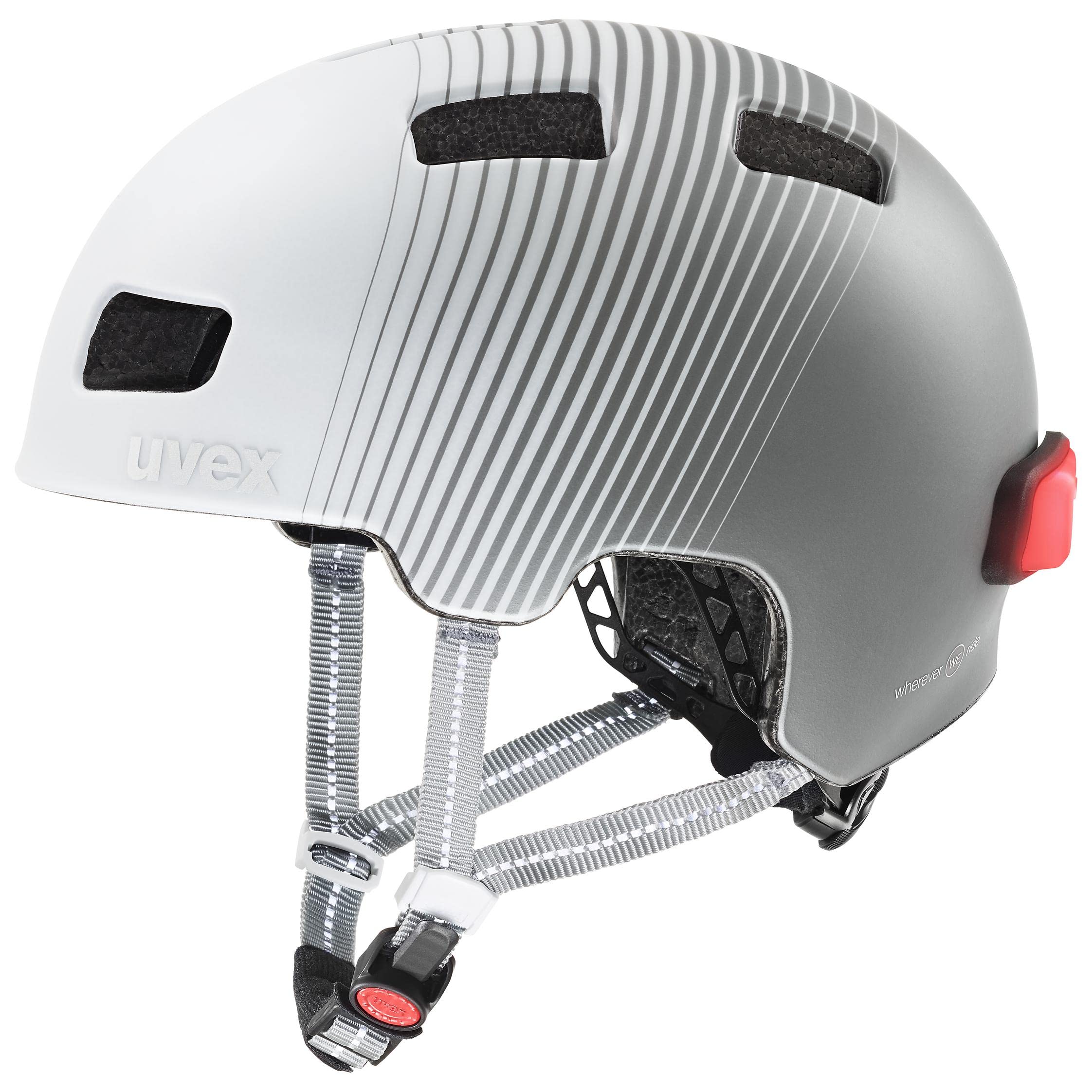 uvex city 4 Women's Edition - Lightweight City Helmet for Women - Includes  LED Light - Individual Size Adjustment - White/Grey Matt - 51-55 cm :  Amazon.de: Sports & Outdoors