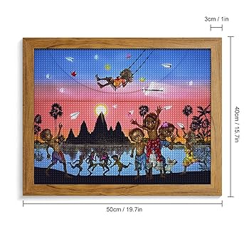 Amazon.co.jp: 藤城清治 カンボジアに幸せを 5Dダイヤモンド