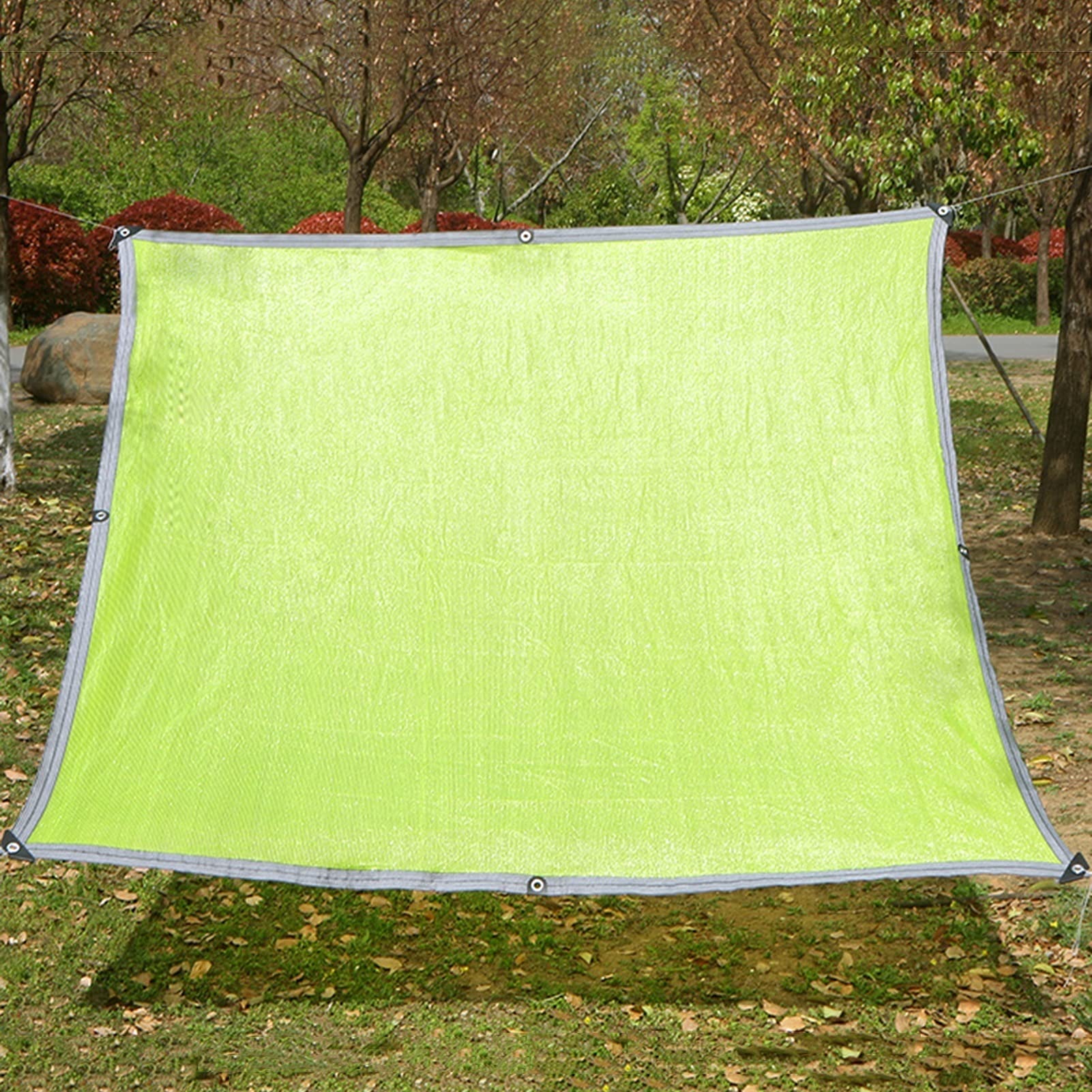 Tenda parasole verde in HDPE anti UV, per copertura di piante da laghetto di pesci, rete ombreggiante per esterni, per giardino, balcone, auto, protezione dal sole, dimensioni personalizzabili