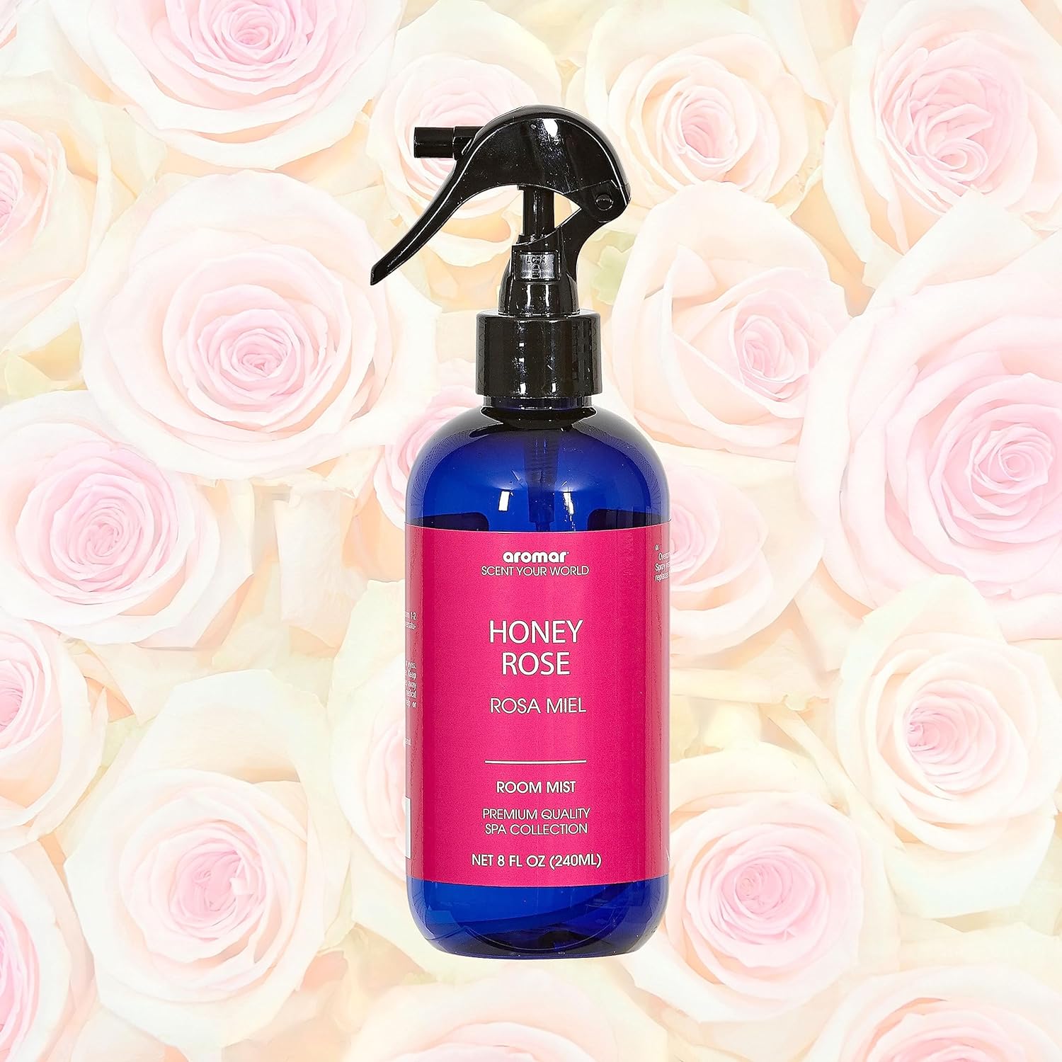 Aromar Essential Room Mist and Fabric Spray with Natural Freshener Aromatherapy for a Fresh and Rejuvenated Home 8 oz (Baby Powder+Channel#5+Honey Rose)