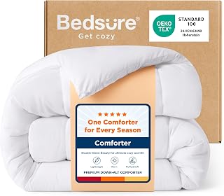 Bedsure Full Comforter Duvet Insert - Bed Comforter Quilted, White
