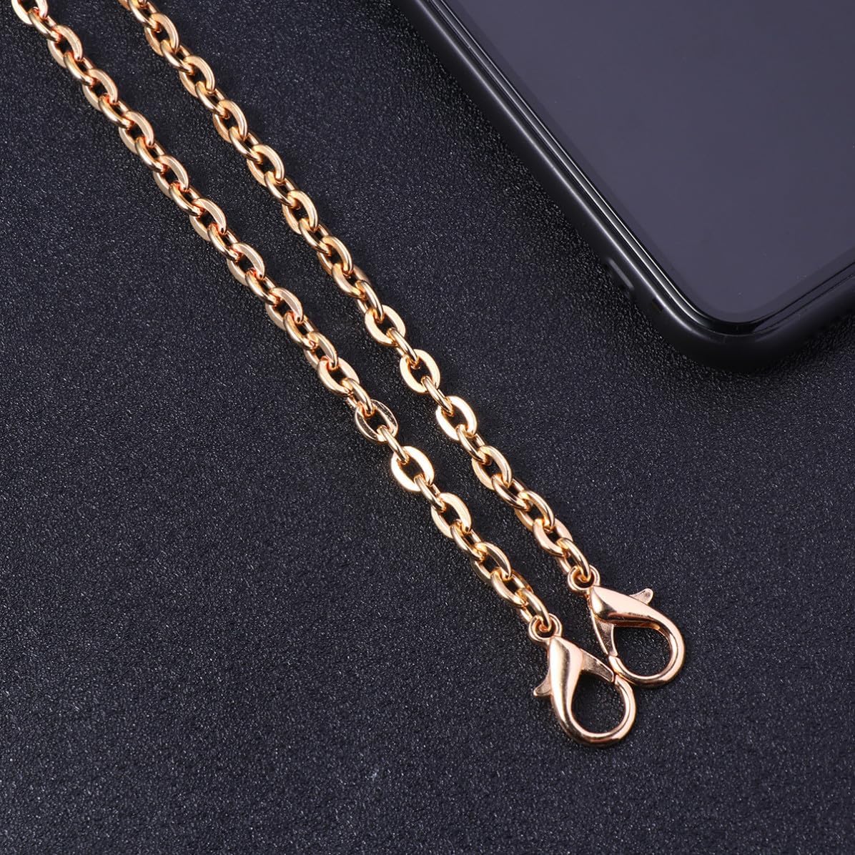 10 Pcs Golden 40cm Phone Chain Lanyard with Alloy Lobster Buckle image 5