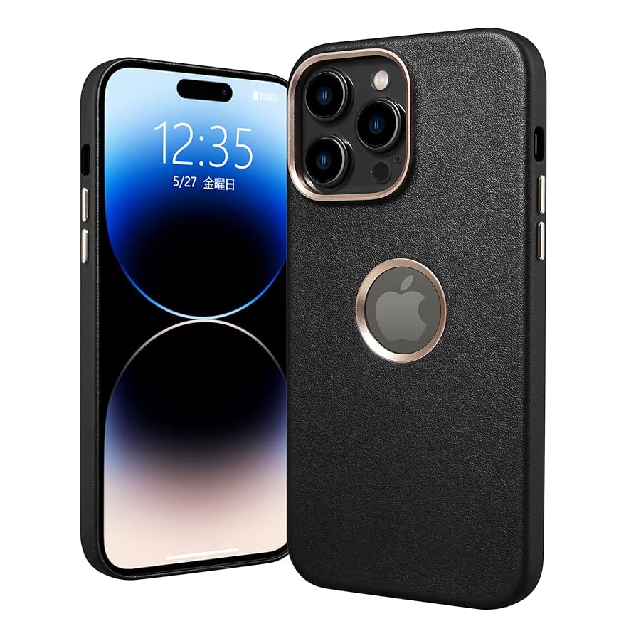 Apple 14promax レザーケース ブラック Apple iPhone 14 Pro Max レザーケース MagSafe対応 MPPM3FE/A