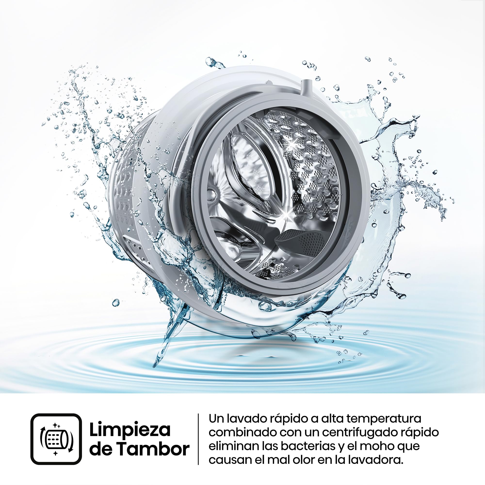 Hisense WF1Q8041BW - Lavadora, Class A, 8 Kg, 1400 rpm, Alto 85 cm x Ancho 60 cm, Color Blanco, Función Vapor 99,9%, Lavado Rápido+, Lavado Automático, Finalización Diferida, Tecnología Inverter