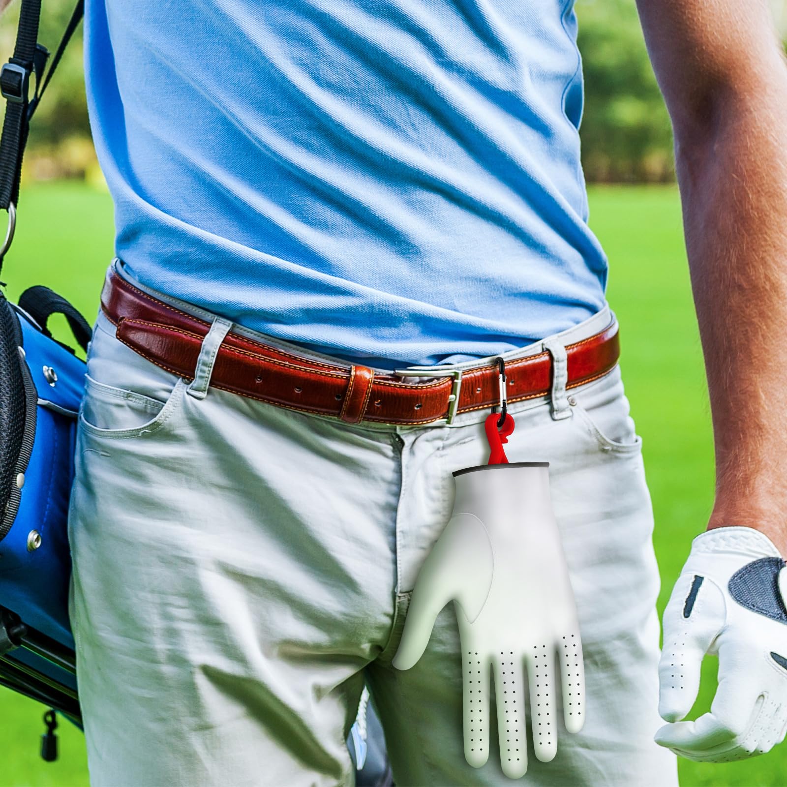 Simgoing 6 soportes para guantes de golf con 6 ganchos de metal para colgar, guantes de golf, soporte para guantes de golf, estante de secado de guantes, accesorios de herramientas moldeadoras para