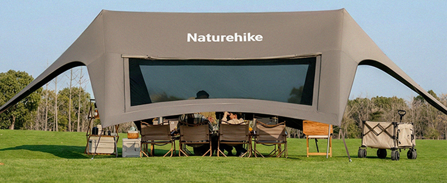 Amazon | Naturehike ヘキサタープ 2ステップで設営 28/35㎡ 2.6m高