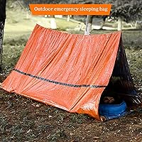 Vista 2 de Tienda de campaña, tienda impermeable, película compuesta de papel de aluminio para acampar situaciones de emergencia al aire libre