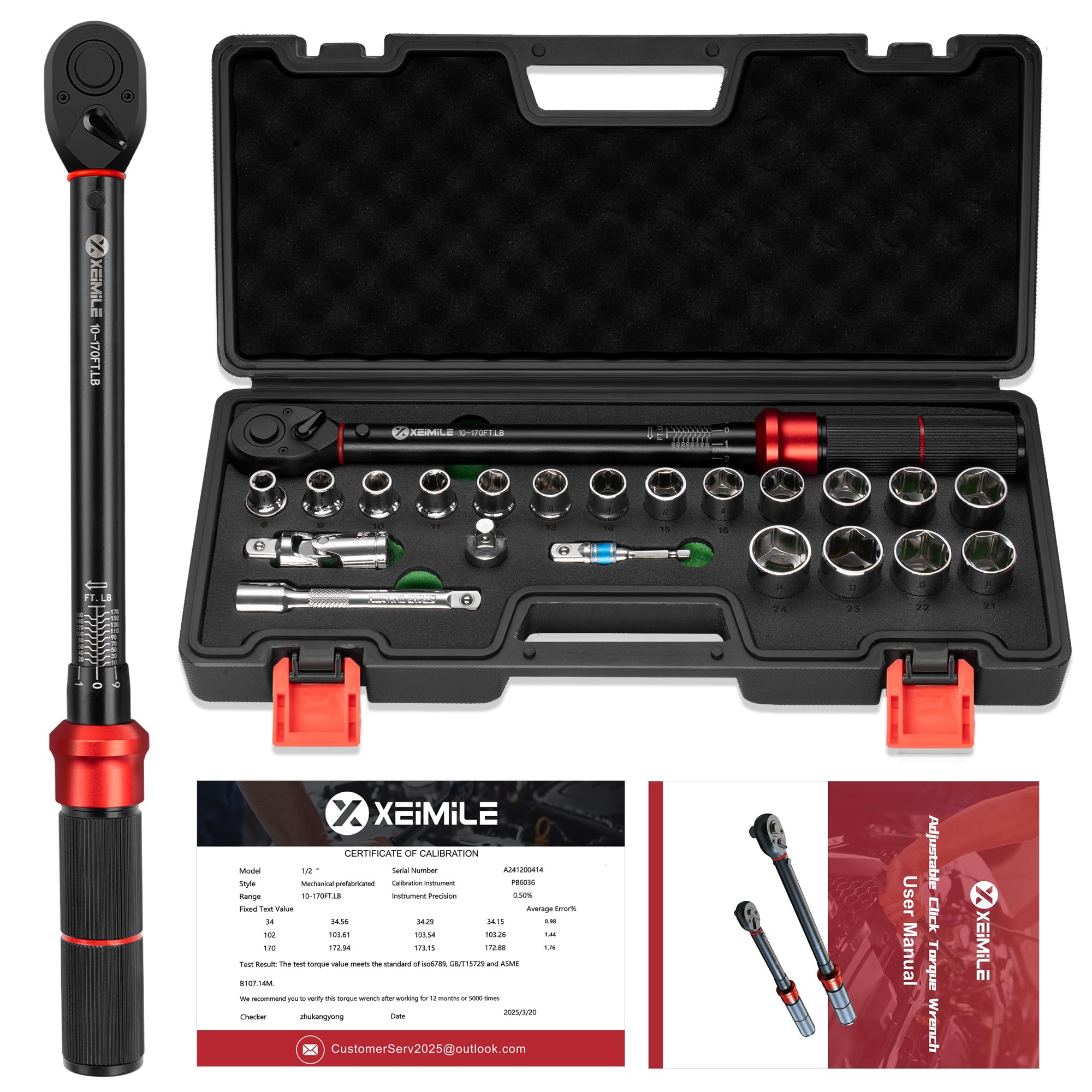 LUXXE TOPGEAR 83MH & 83XH 2本セット Amazon.com: XEIMILE 21Pcs Torque Wrench Set,1/2