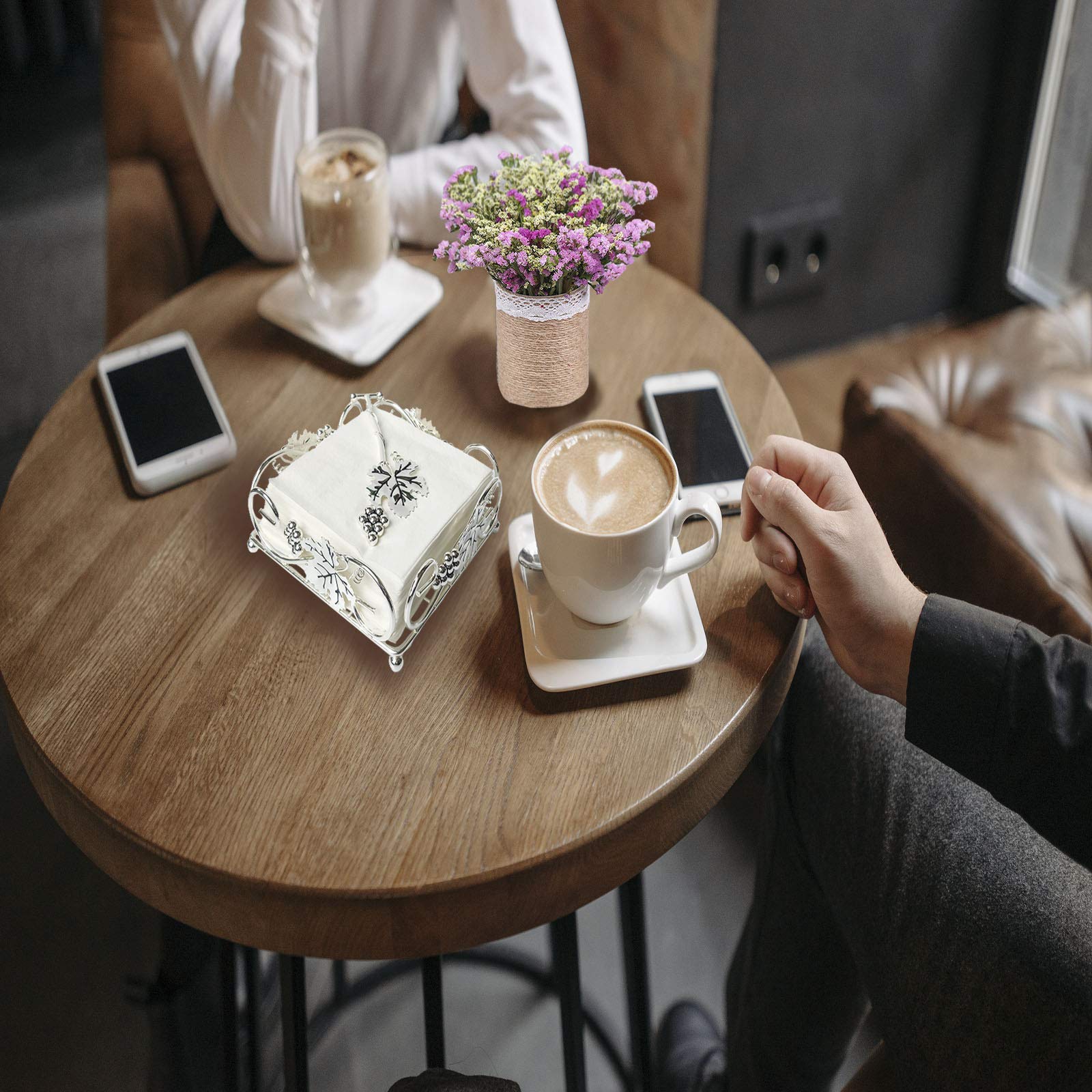 Porte-serviettes en métal avec bras lesté, porte-serviettes en papier en fer pour table avec poignée, pour maison, hôtel, restaurant (doré Porte-serviettes en métal avec bras lesté, porte-serviettes en papier en fer pour table avec poignée, pour maison, hôtel, restaurant (doré