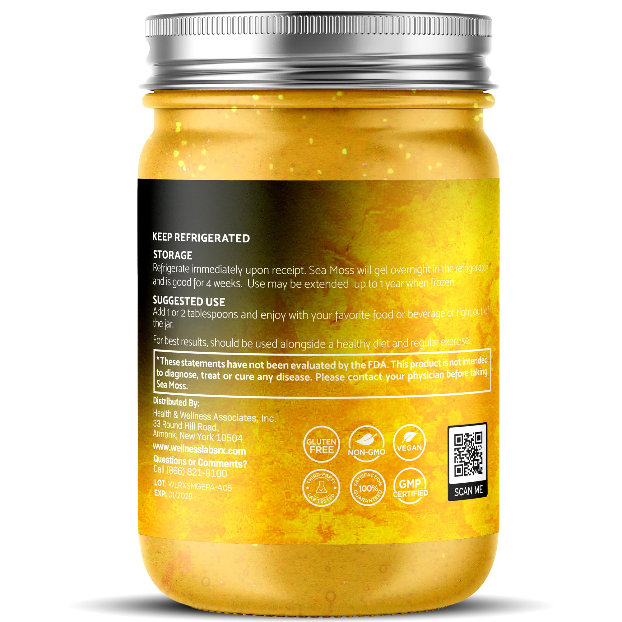 Amazon.com: WELLNESS LABSRX Irish Sea Moss Gel Raw - Wildcrafted