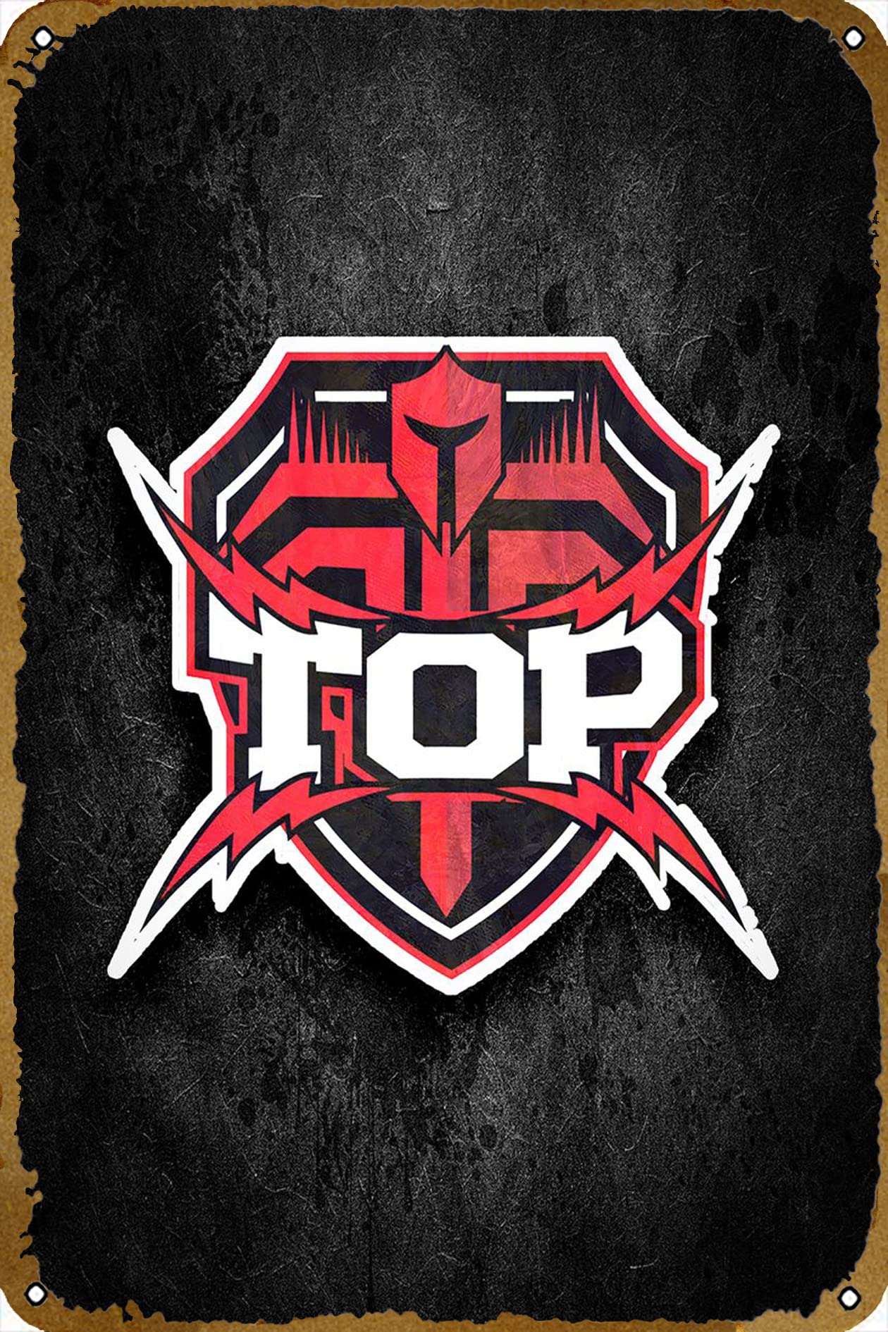 Topsports Gaming sports Poster Metal Sign Tin Metal Retro Wall Decor for 12 X 8 INCH Metal Sign