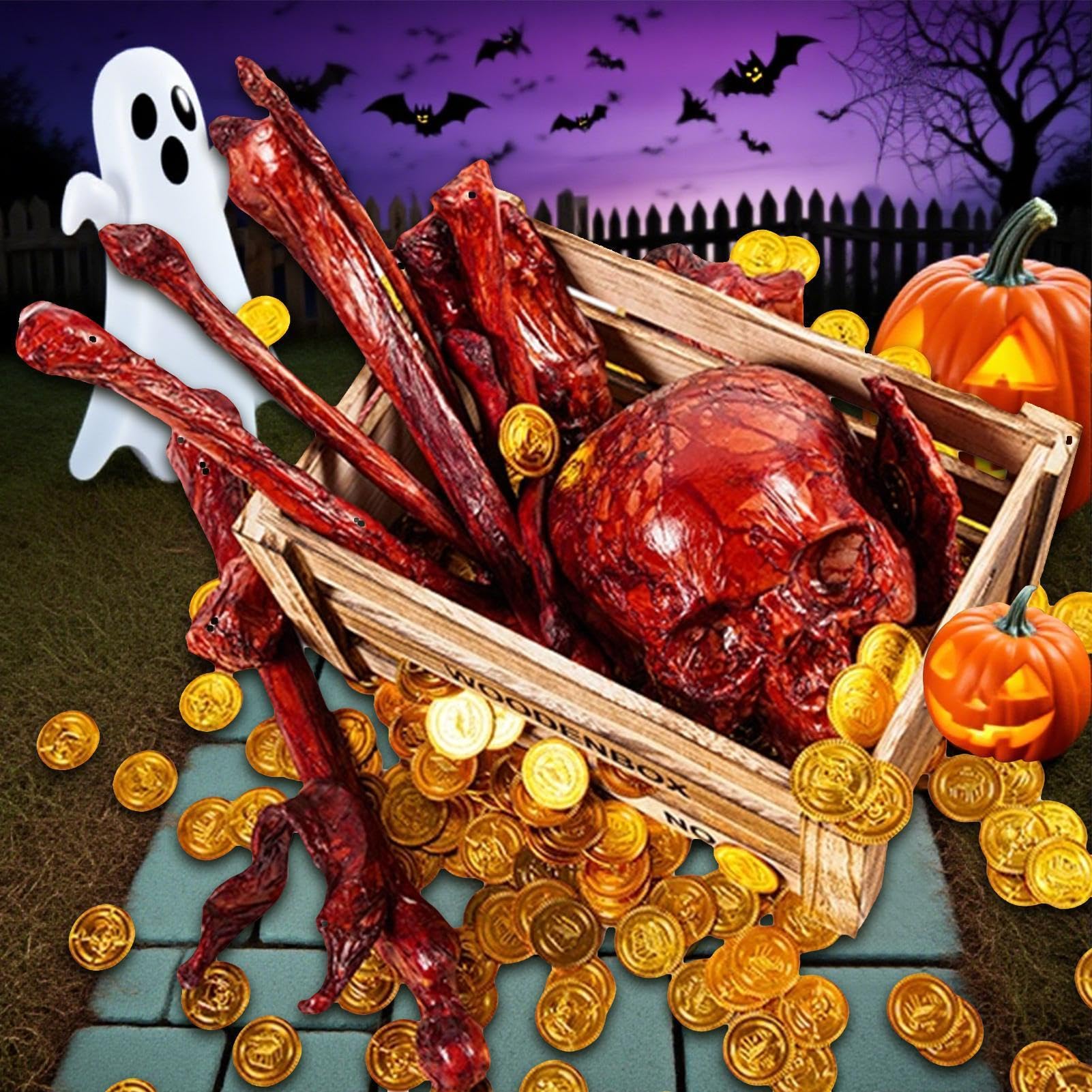 Szkielet Dekoracja Halloween 14-częściowe Sezonowe Rekwizyty Halloween