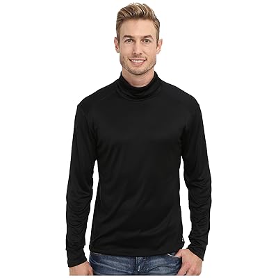 Hot Chillys Peach Solid Roll T Neck Men