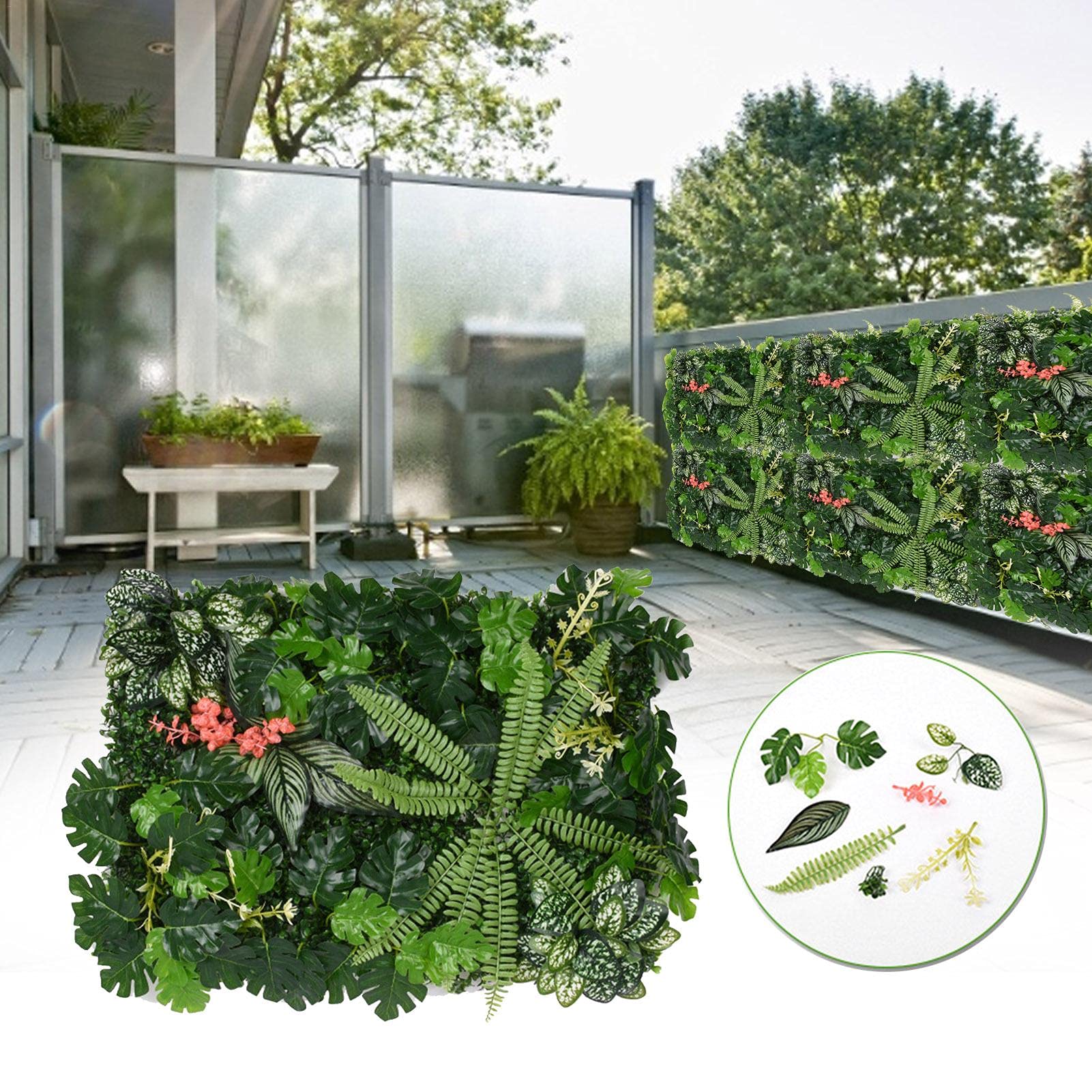 Panneaux De Plantes Artificielles, Mur Gazon Artificiel, Panneau Plante Artificielle Murale, Haie Artificielle Le Mur Vegetal Interieur Artificiel, Pour Mariage Ou Decoration Interieure DIY Pelouse