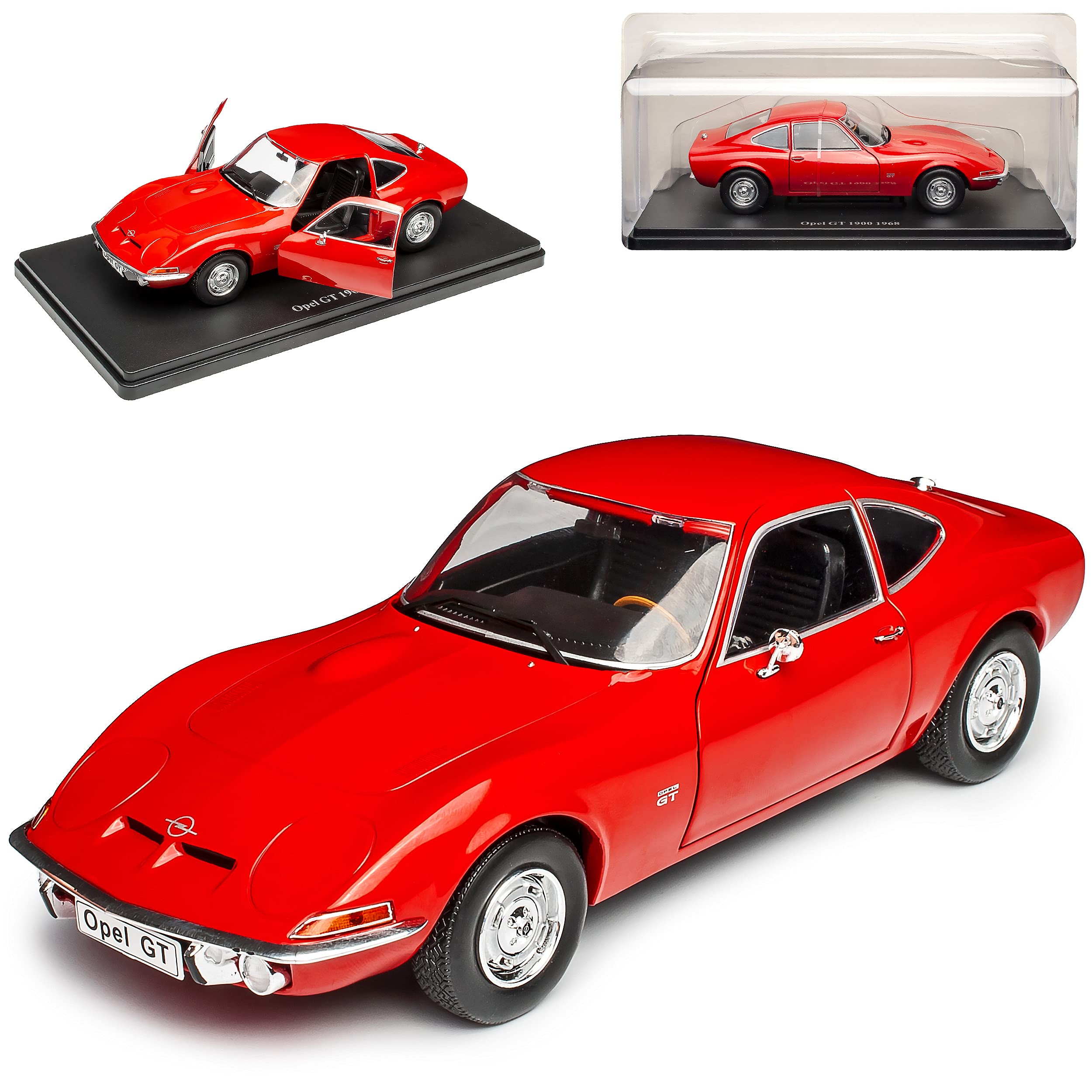 Generisch Opel GT 1900 Coupe Rot 1968-1973 Mit Sockel 1/24 Agostini Modell Auto Modellcarsonline Modell Auto