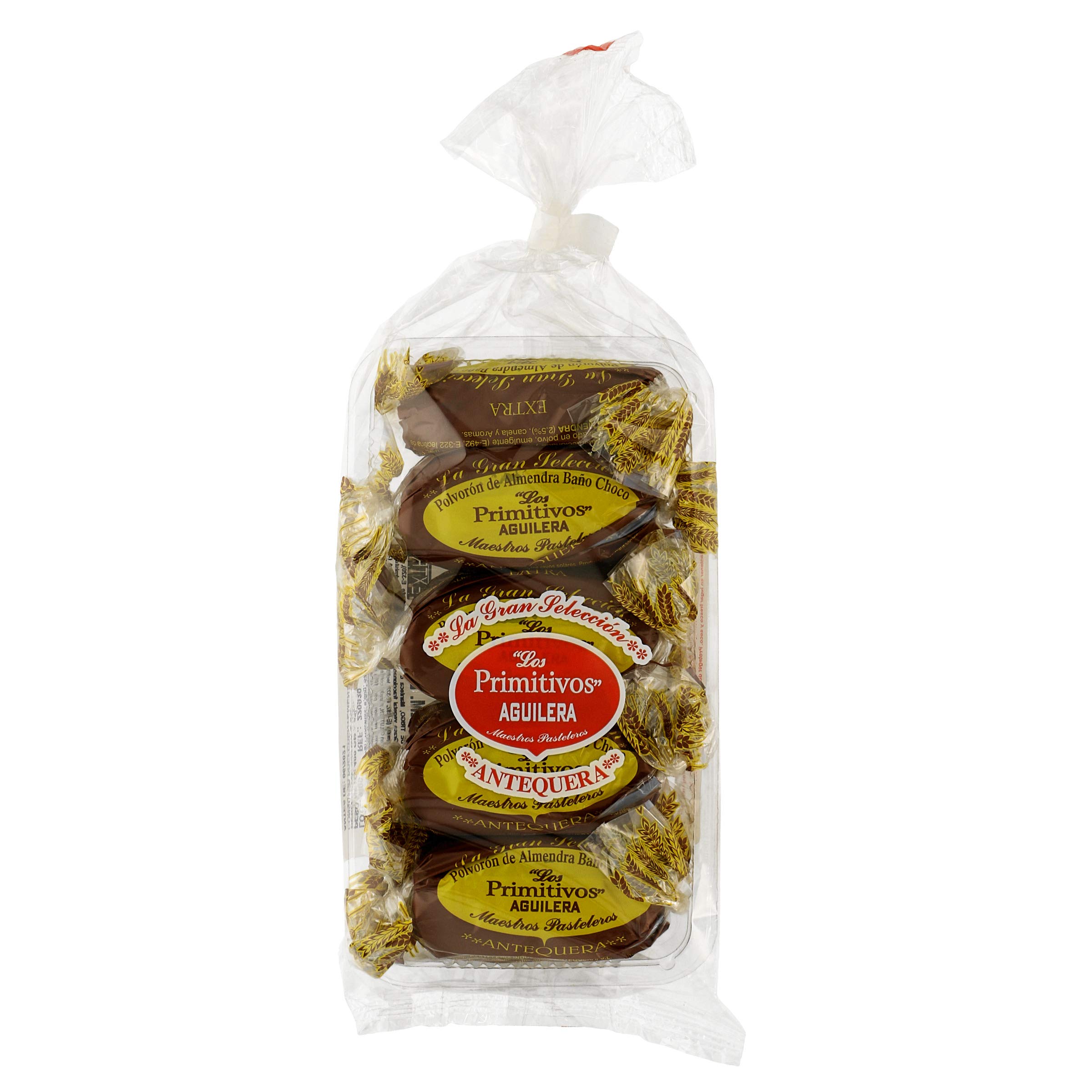 Polvorón de Almendra Bañado en Chocolate LOS PRIMITIVOS AGUILERA 400 gr
