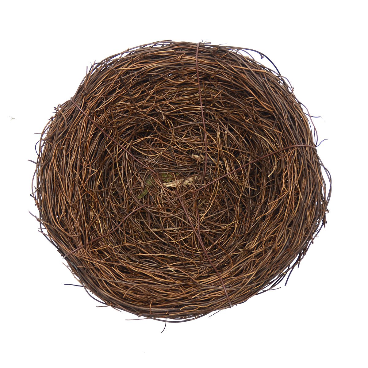 Gardeningwill 2Pcs 15cm Natural Rattan Birds Nest Spring Decoration Props Garden Yard Home