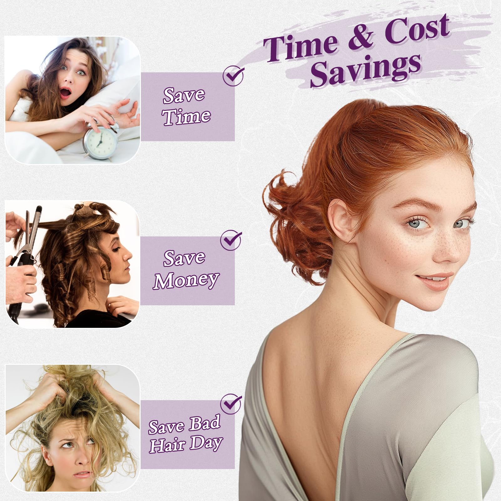 BARSDAR Copper Red Ponytail Extension - Image 4