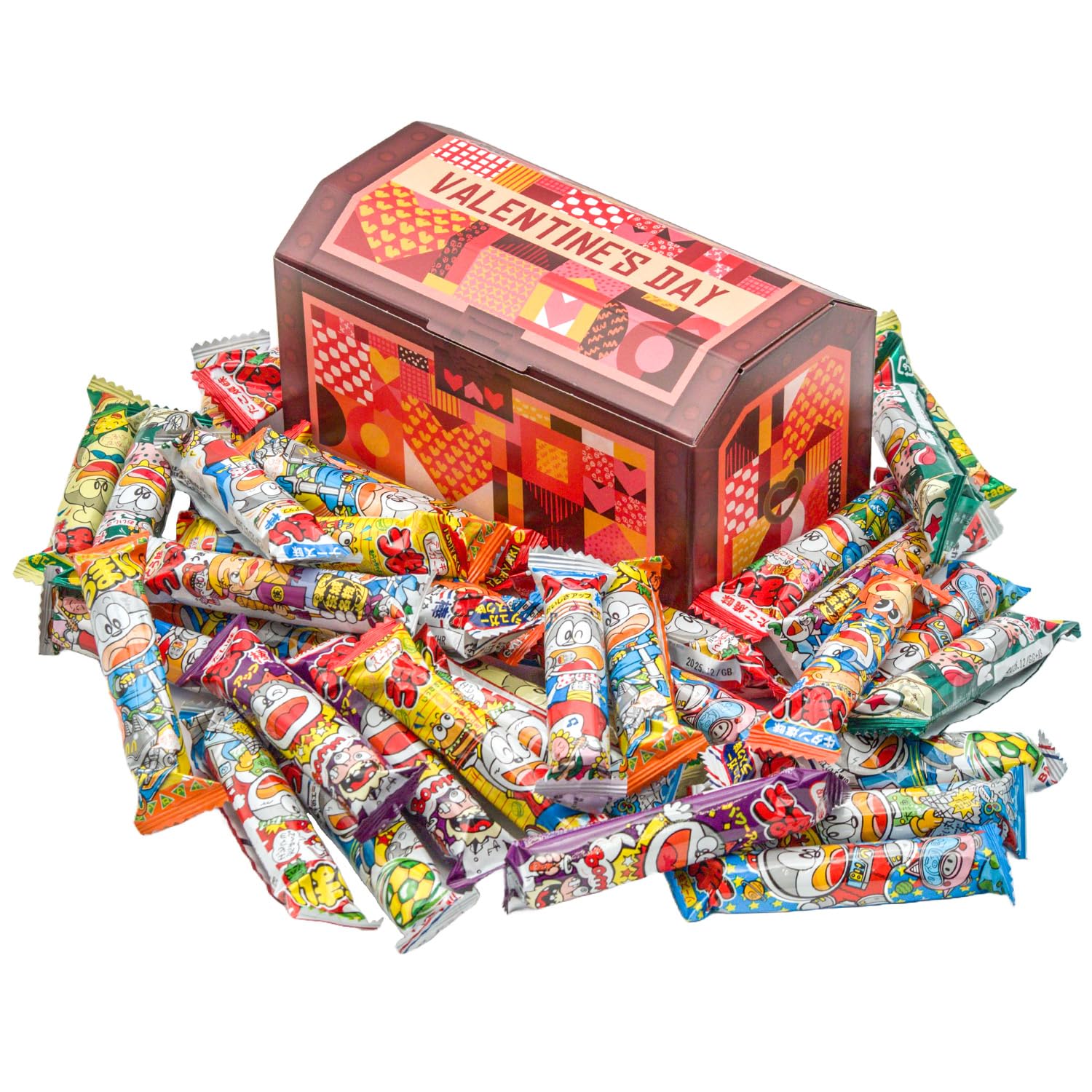 Amazon.co.jp: うまい棒 詰め合わせ バレンタイン 宝箱 36本 お菓子