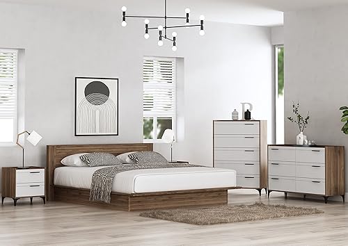 Miniatura 8 de Galano Lilay - Mesita de noche con 2 cajones, mesita de noche, mesa auxiliar, mesa auxiliar de sofá para dormitorio, 15.7 pulgadas de profundidad x