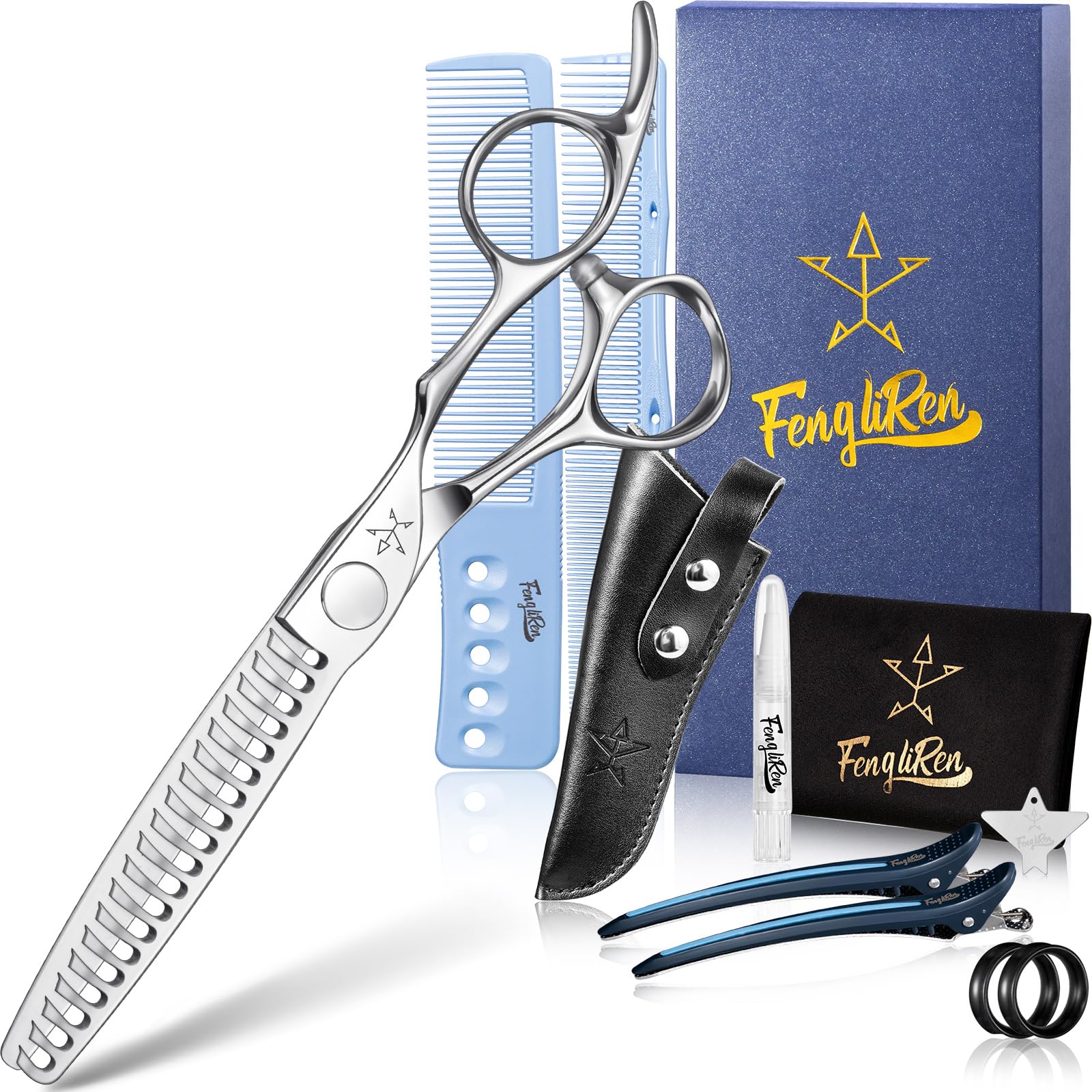 High quality professional hair cutting scissors, teeth cutting scissors, texturing scissors, extremely sharp, dynamic alloy stainless steel 6" for salon-image-44
