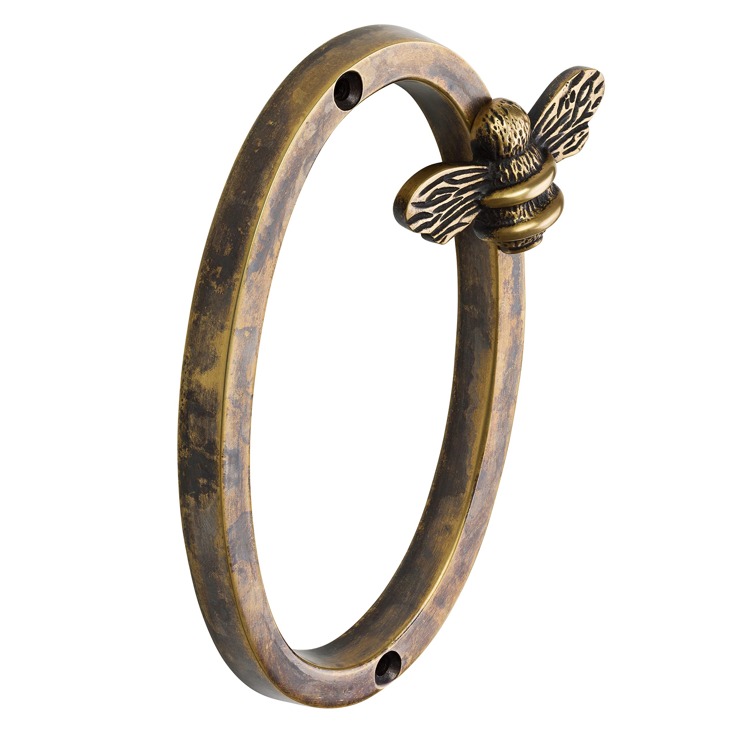 Heritage Brass bee House Number with Bee design | 5 inch Modern Door Sign Numbers Signs Plaques | Street Home Address Numerals (0)