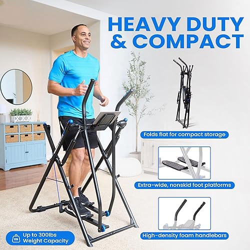 Miniatura 3 de Gazelle Tony Little Total Body Fitness Workout Exercise Elliptical Glider Supports 250-300lbs with Low-Impact Design for Home Gym