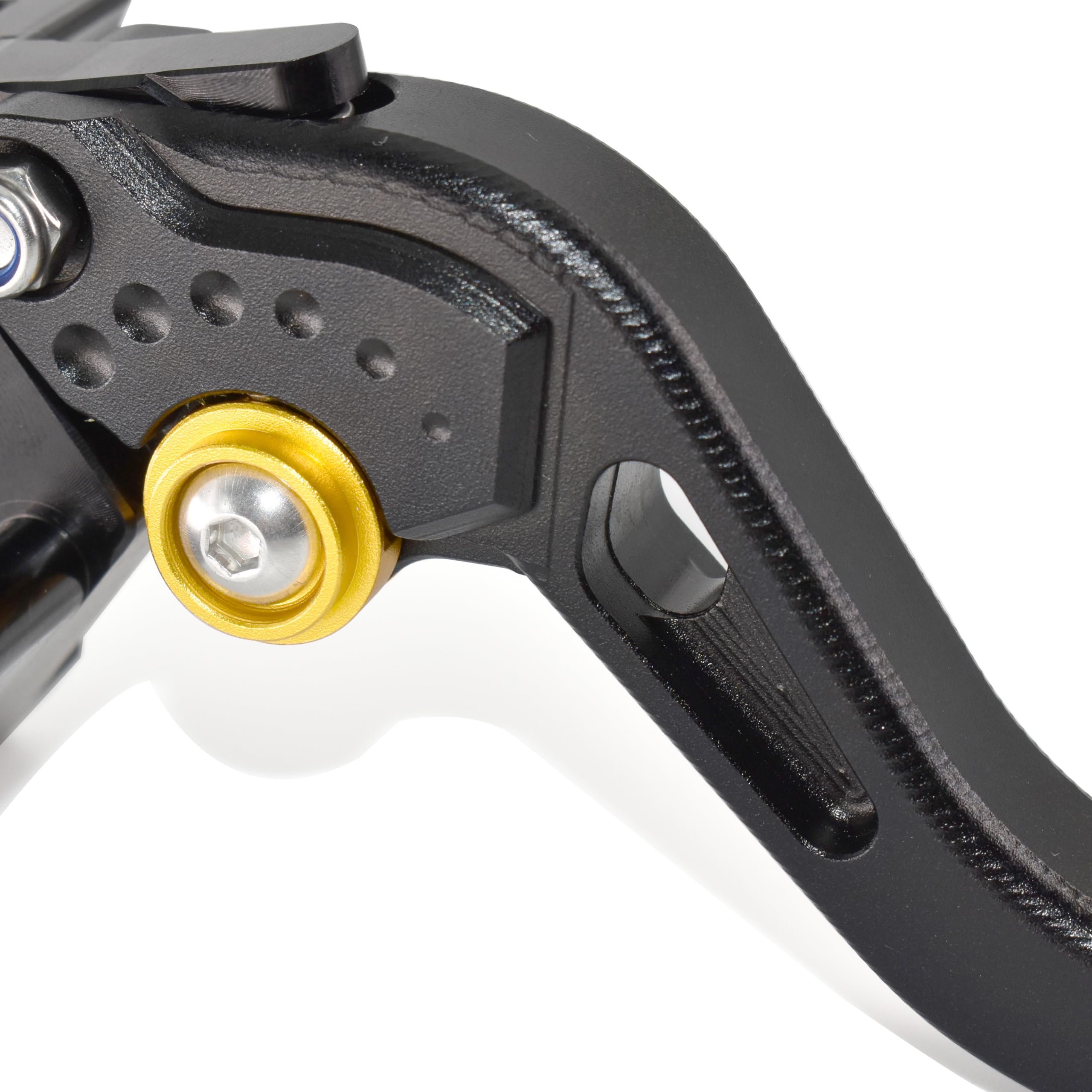 Leva del freno lunga Leva della frizione per YAMAHA R3 R25 MT-03 MT-25 2015-2025, realizzata in lega di alluminio CNC (Red) (Black)