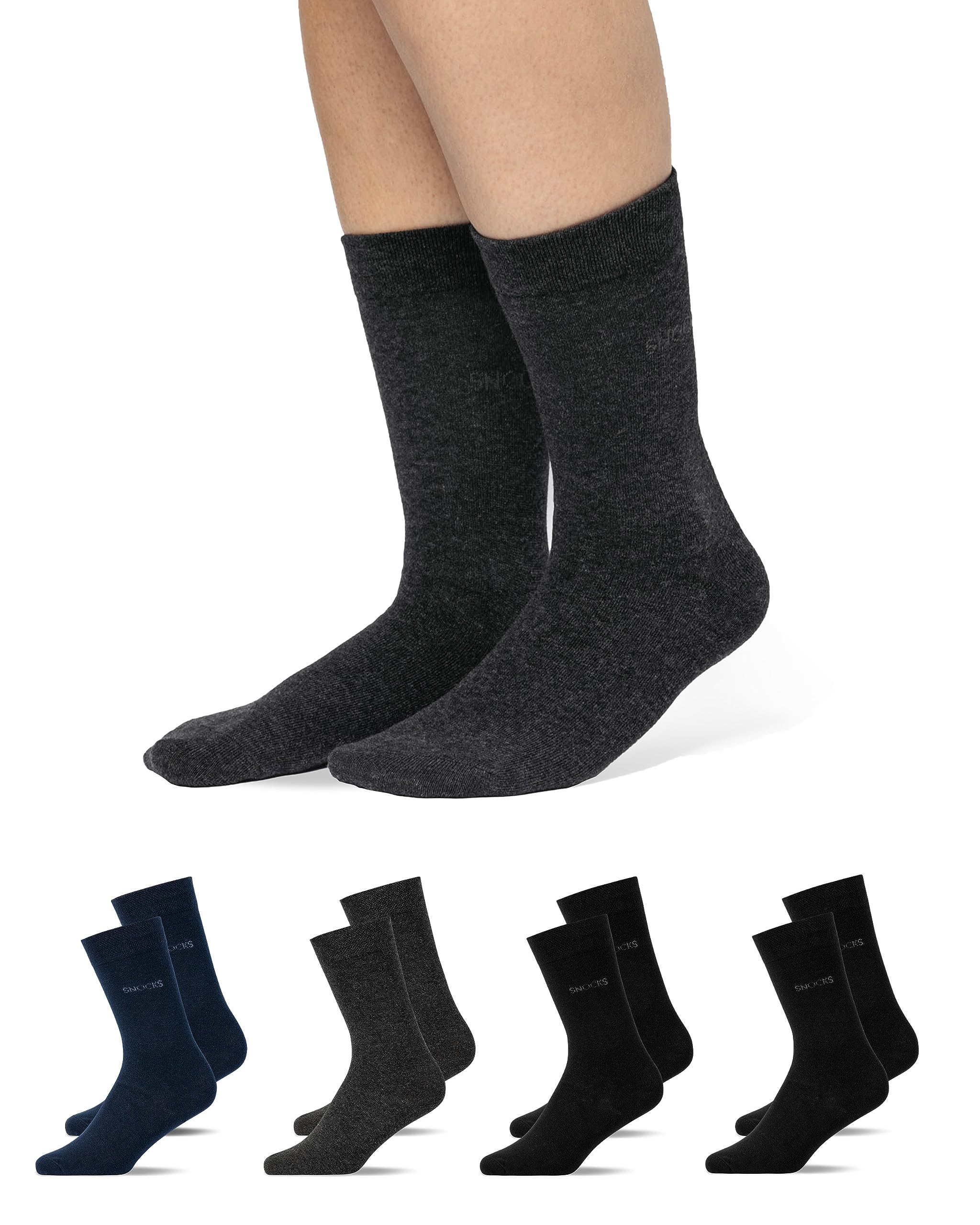 Snocks Socken Herren (4x Paar) Business Socken für Herren