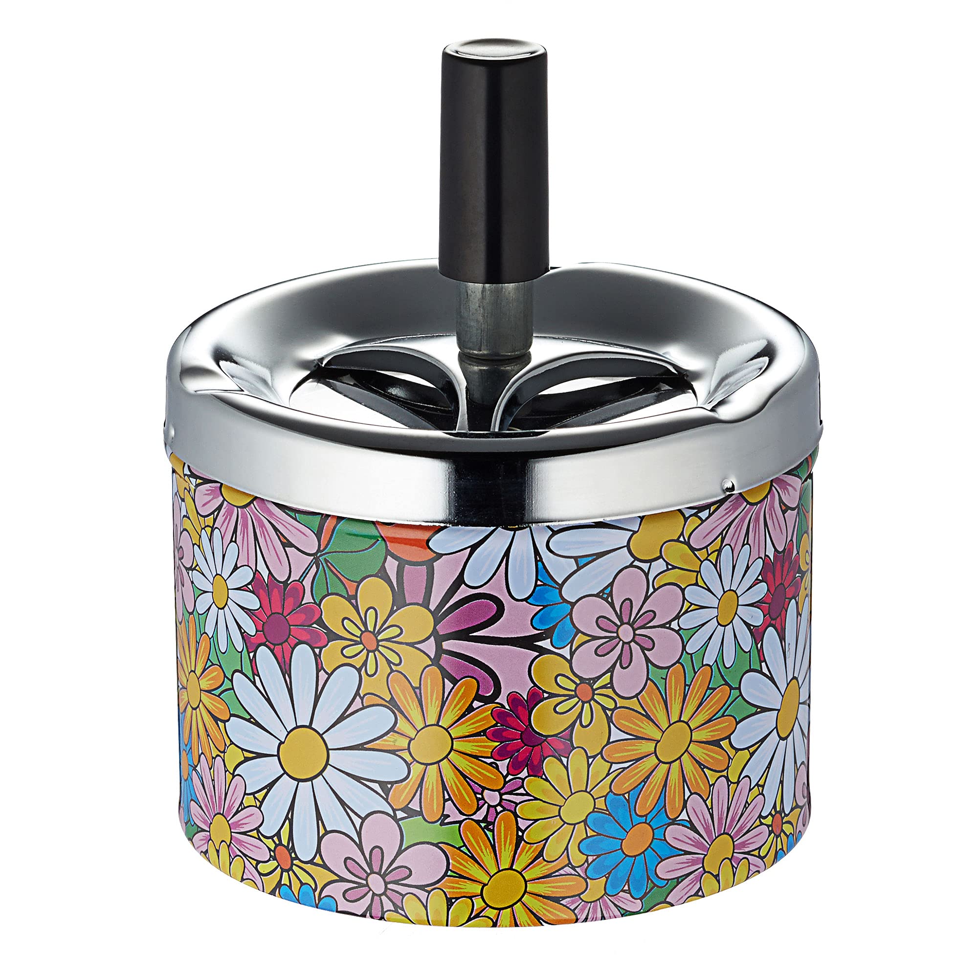 Posacenere Girevole Design Arcobaleno - Diametro 11 Cm, Lucido, Per Interni Ed Esterni - Foto 4