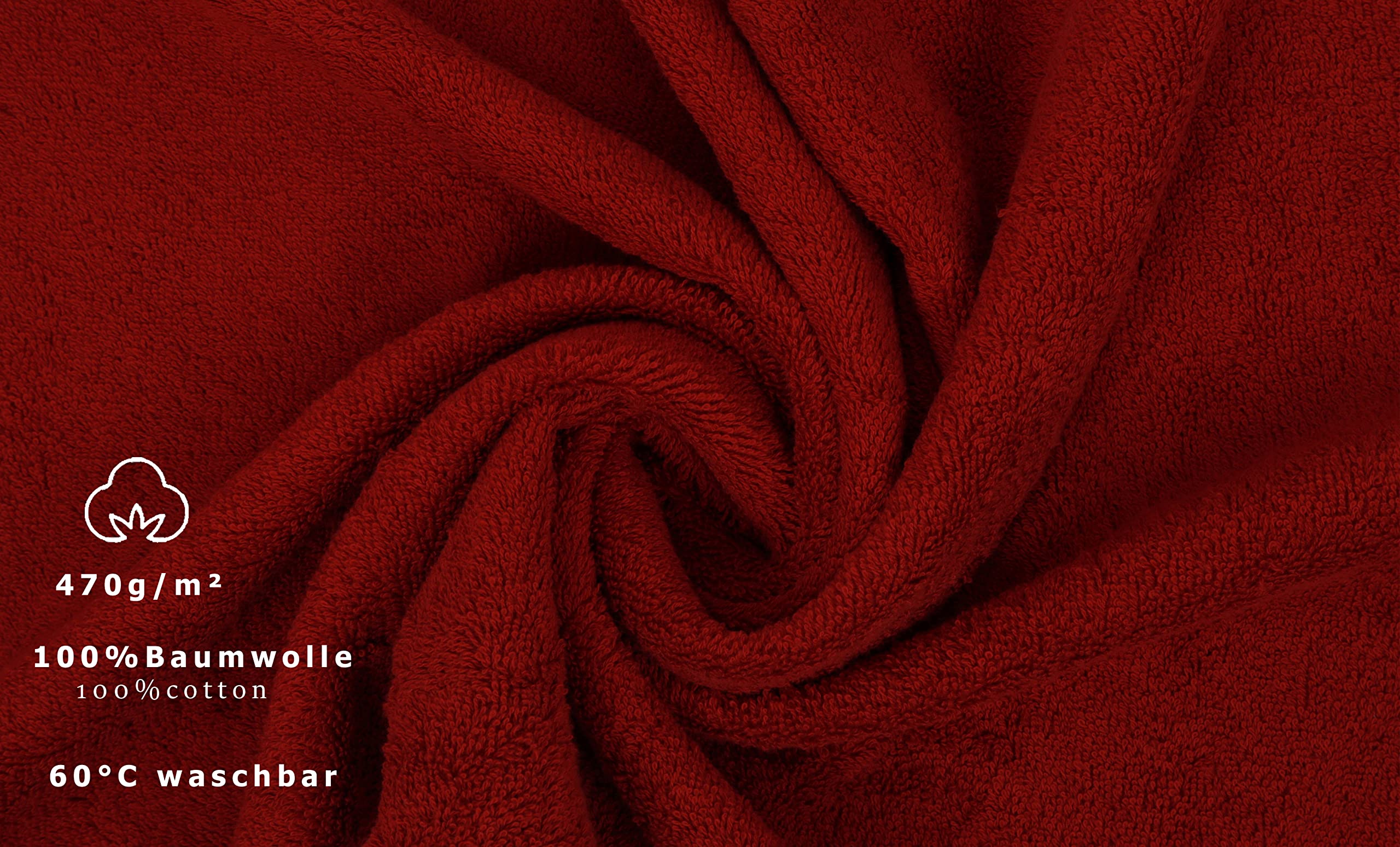 Betz Lot de 2 Serviettes à Sauna Premium Drap de Bain 100% Coton 70 x 200cm Couleur Rouge Rubis