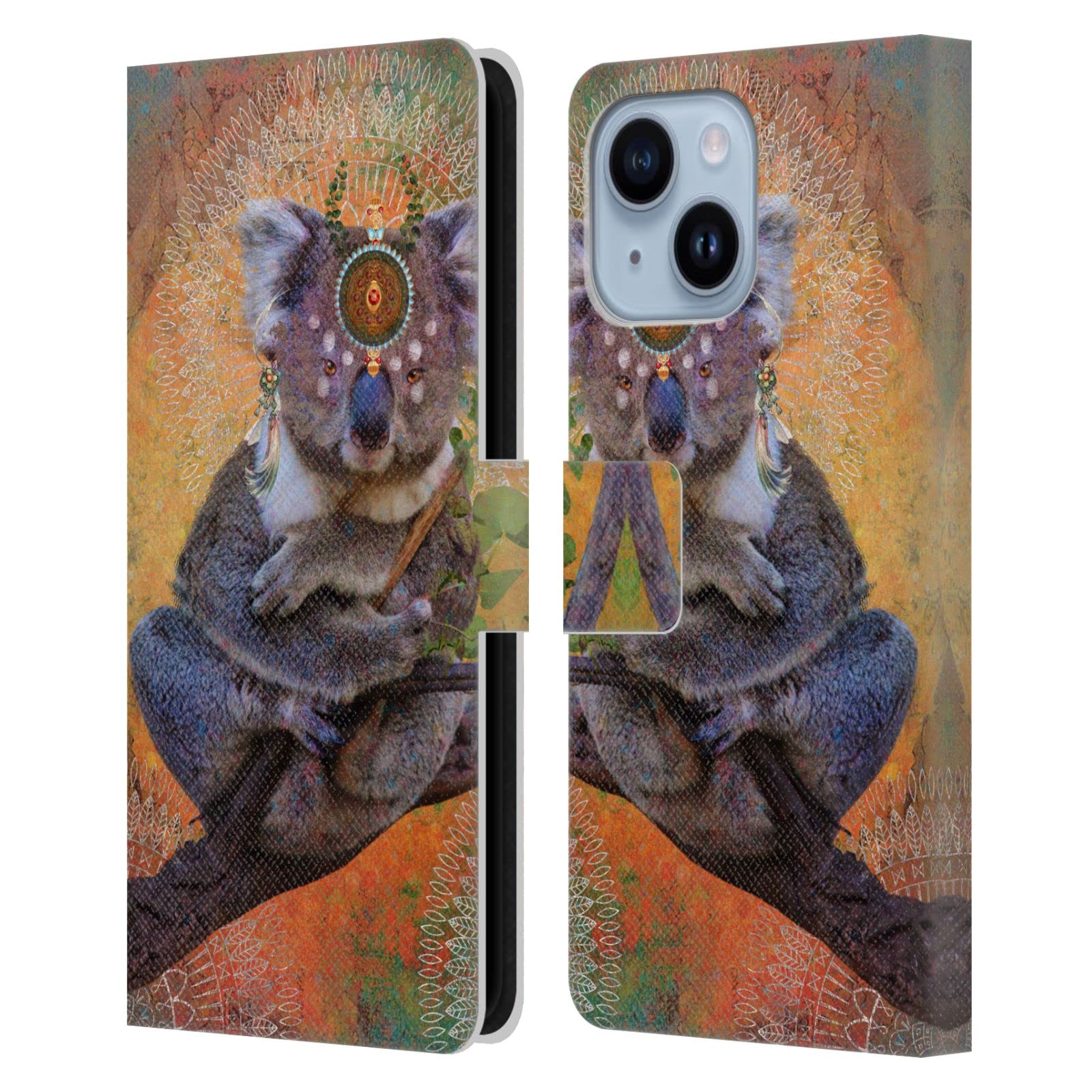 Étui portefeuille iPhone 14 Plus antichoc motif animalier Koala - 7