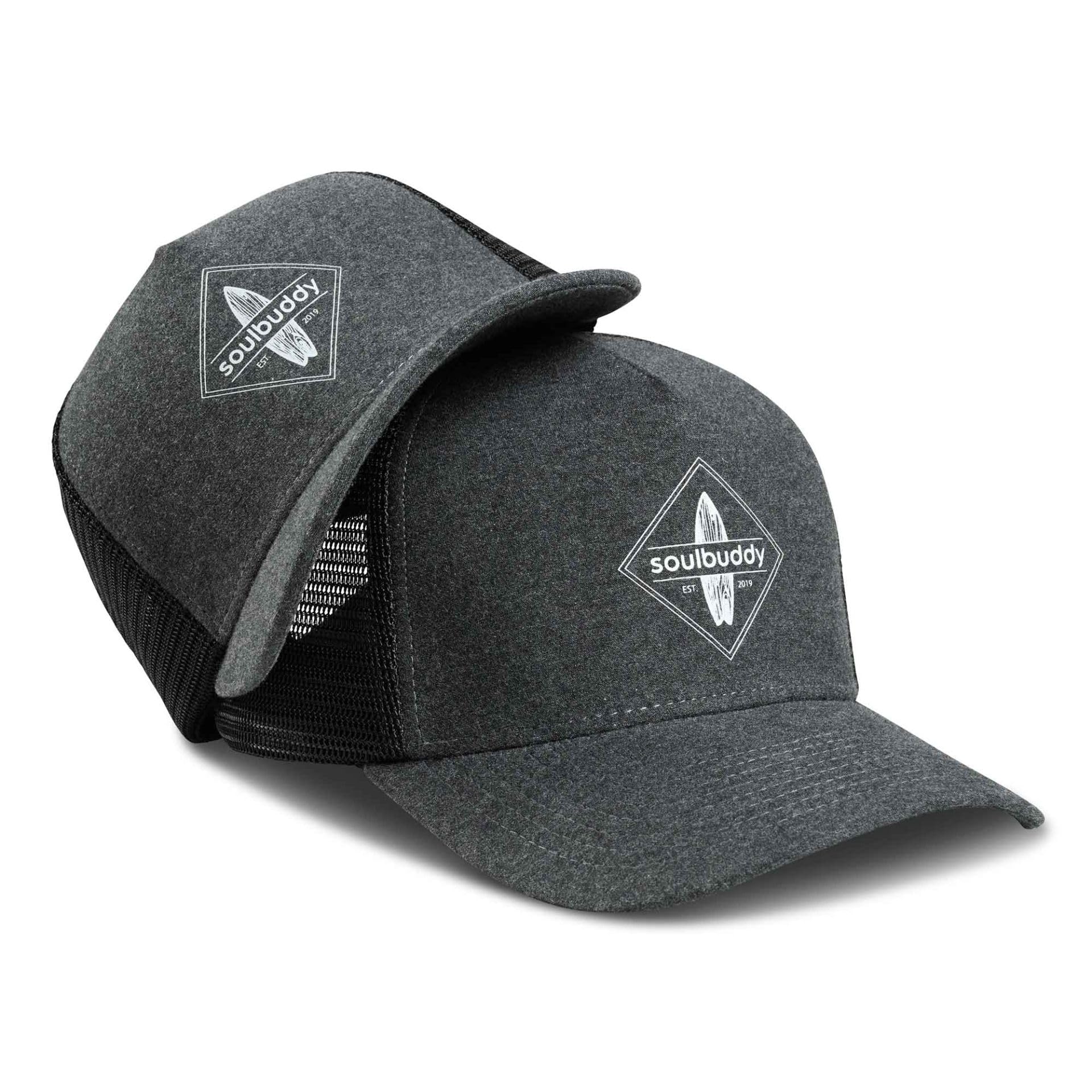 Soulbuddy Baseball Trucker Cap - 2er Set Partnerlook-Set als Mutter Tochter oder Vater Sohn Kleidung - aus 1 Herren oder Damen Kappe - One Size und 1 Kinder Cappy Größe S, M oder L