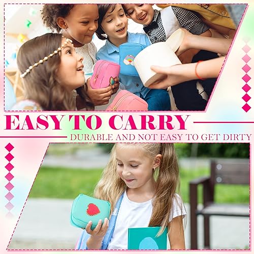 Miniatura 5 de Umigy 12 bolsas de cosméticos preparadas para regalos de graduación, mini bolsas de maquillaje de nailon, a granel, impermeables, lindas bolsas de