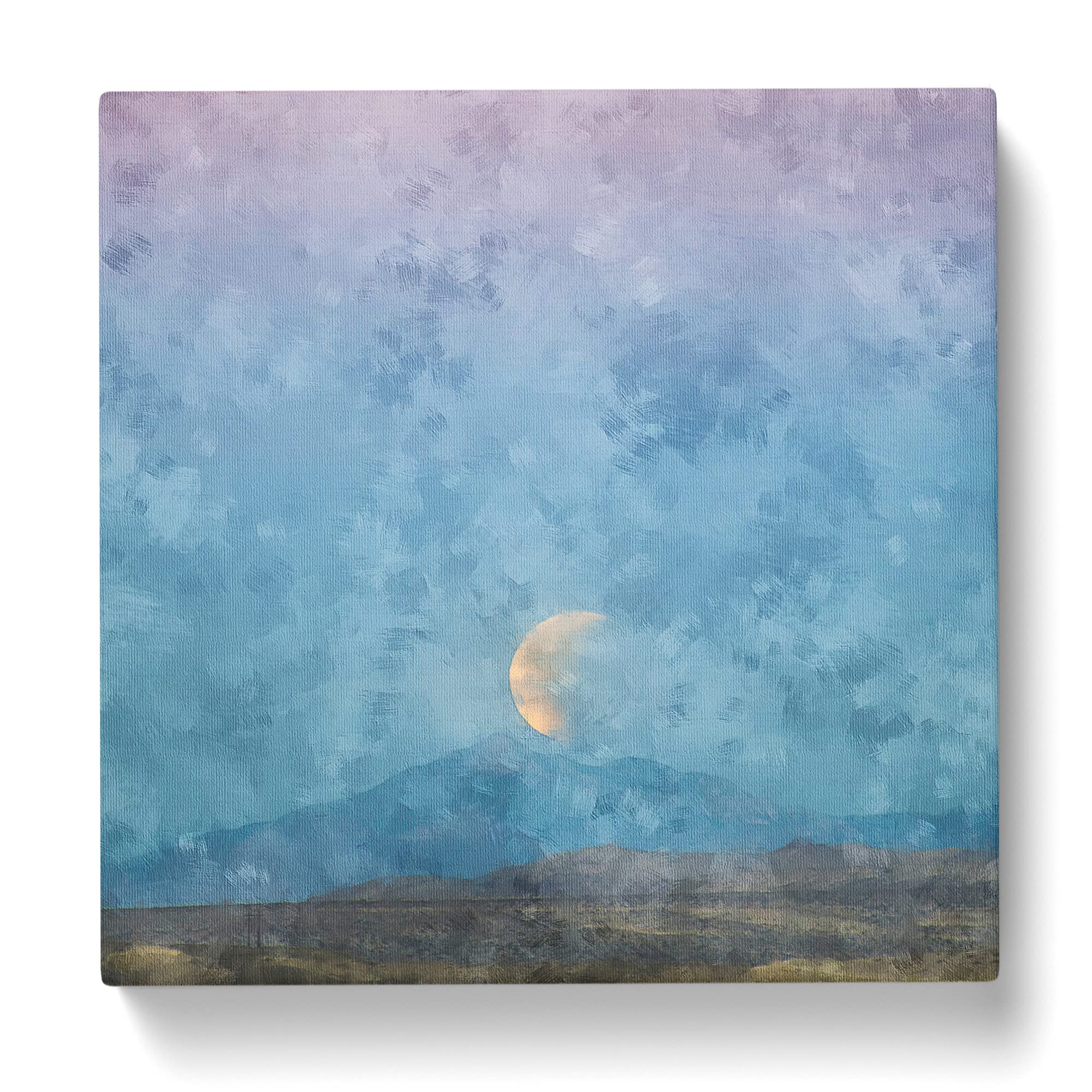 Super Blue Blood Moon Eclipse Canvas Print, Mixed, 35L x 35W cm - Image 3