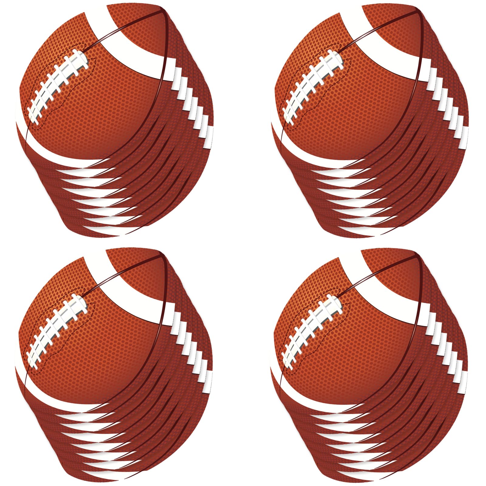 Vuzvuv 60Pcs Paper Rugby Football Cutouts Party Decor for Bulletin Board