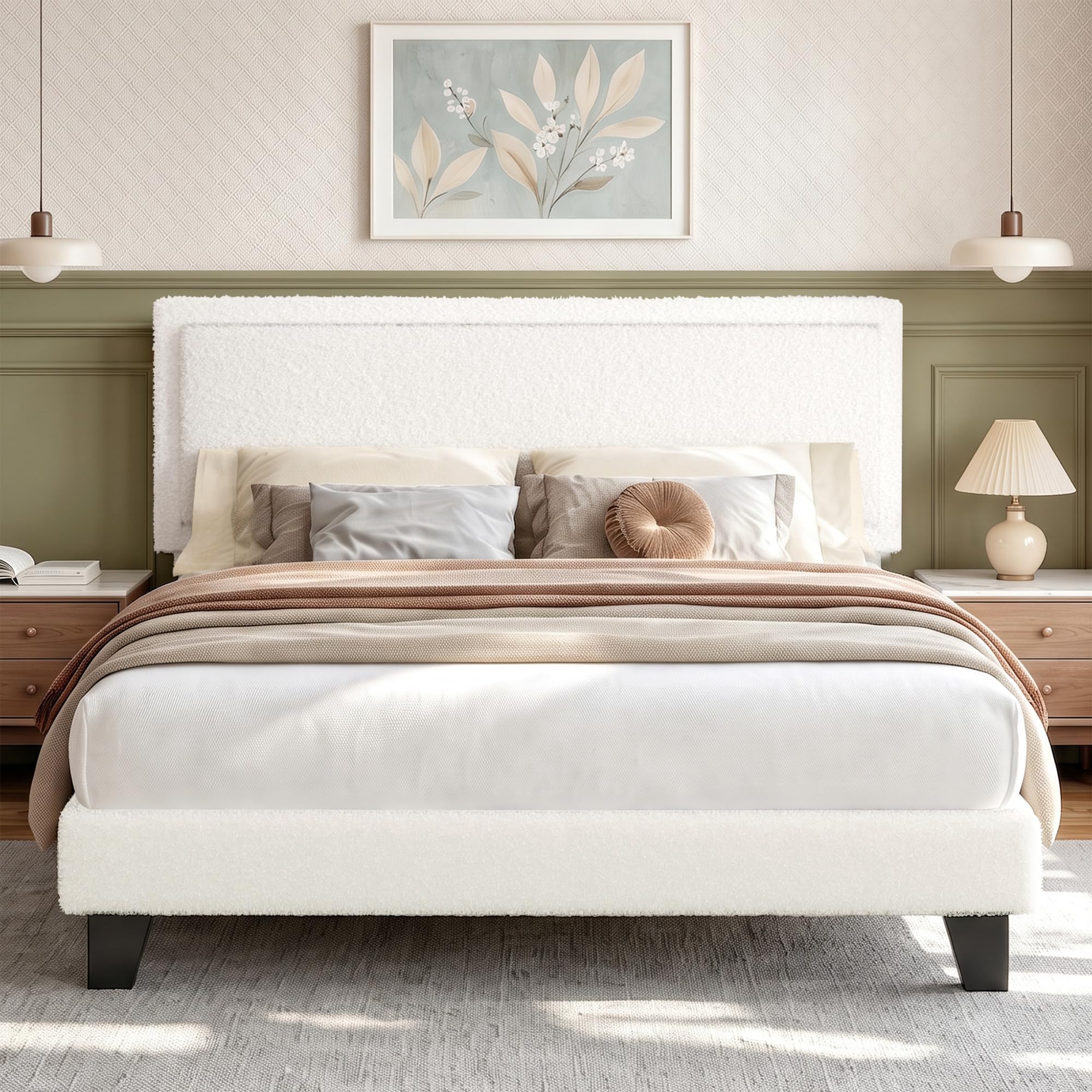Photo 1 of viplov King Size Upholstered Bed Frame