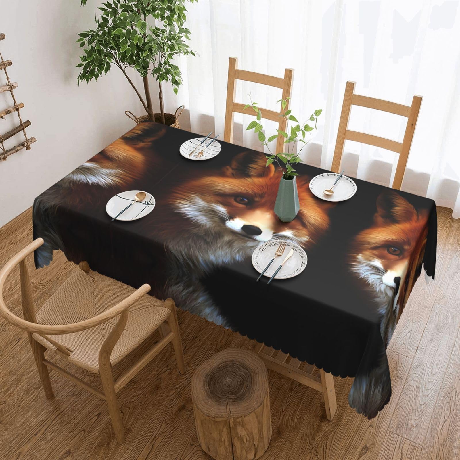 MROWYC FOX Printed tablecloths are suitable for hotels, picnics, and parties, and can effectively protect the tabletop