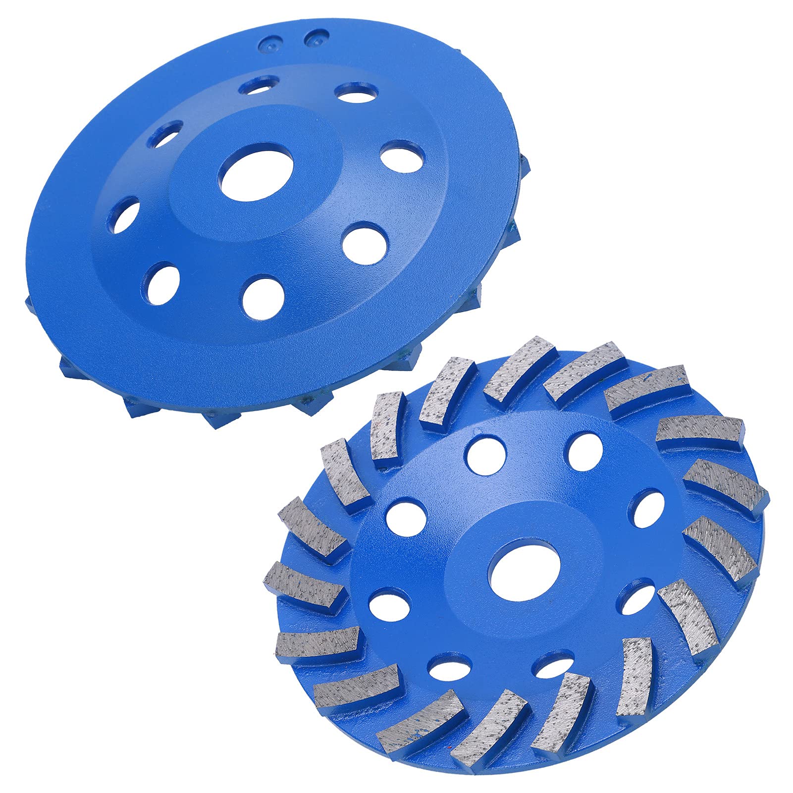 Blu 18 denti mola diamantata tazza 150 mm levigatura smerigliatrici angolari per cemento, pietra e cemento