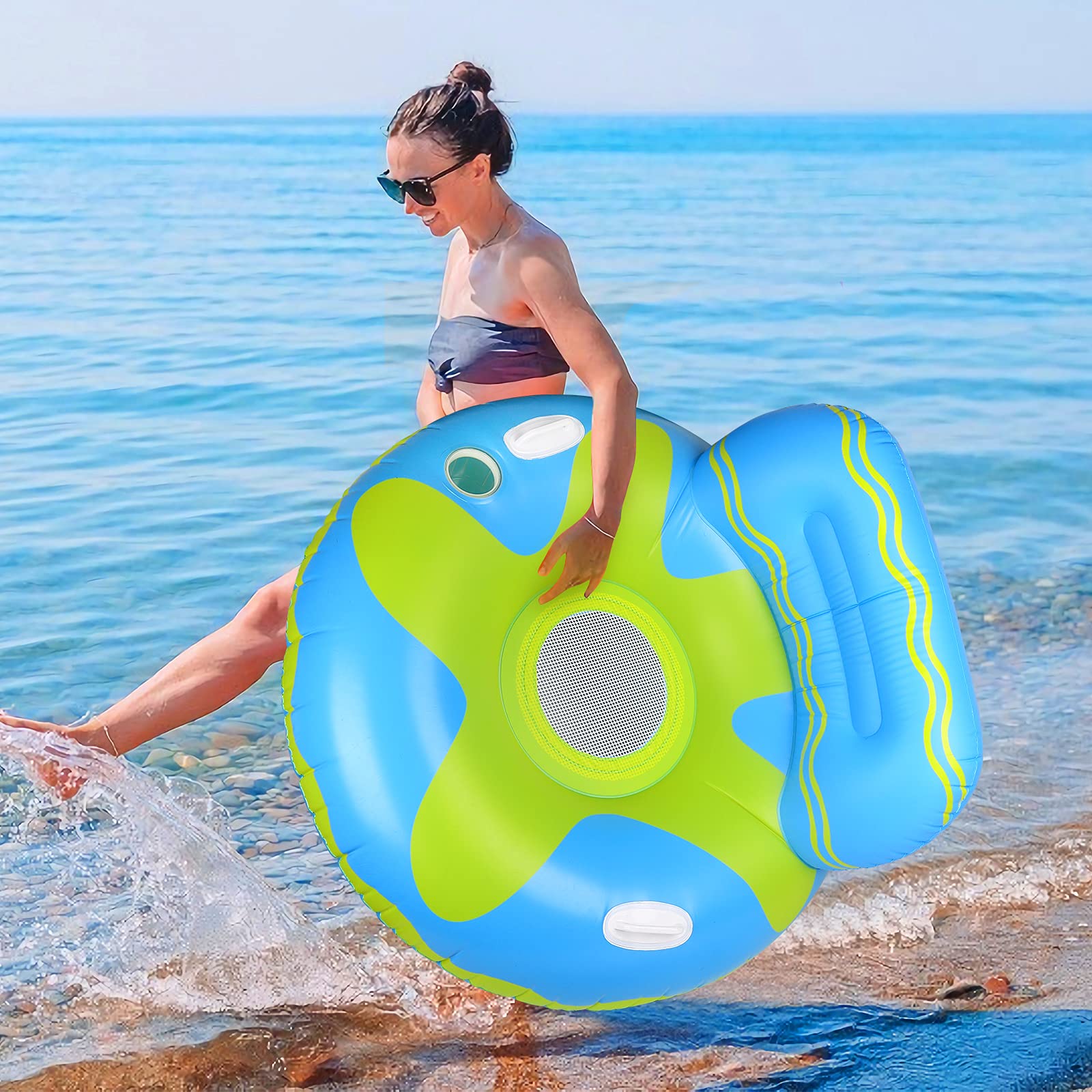 Buy Elitoky Inflatable Pool Float, Fun Beach Floaties Chair, Lake Raft