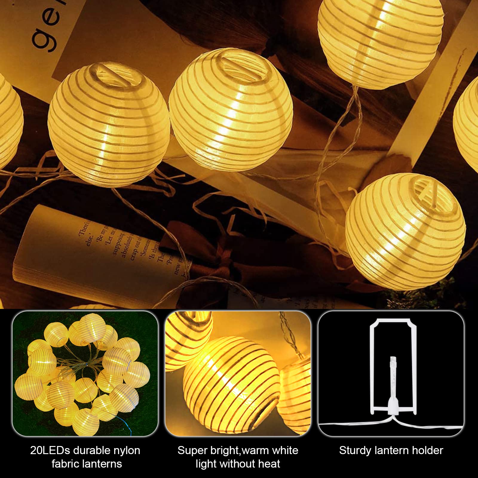 ZOTOYI 30M G40 Catena Luminose Esterno, LED Catena Luci Stringa Giardino con 40+2 Lampadine, Impermeabile Luci Esterne a Corda per Casa Festa Natale Terrazza Matrimonio Partito, 2700K Bianco Caldo