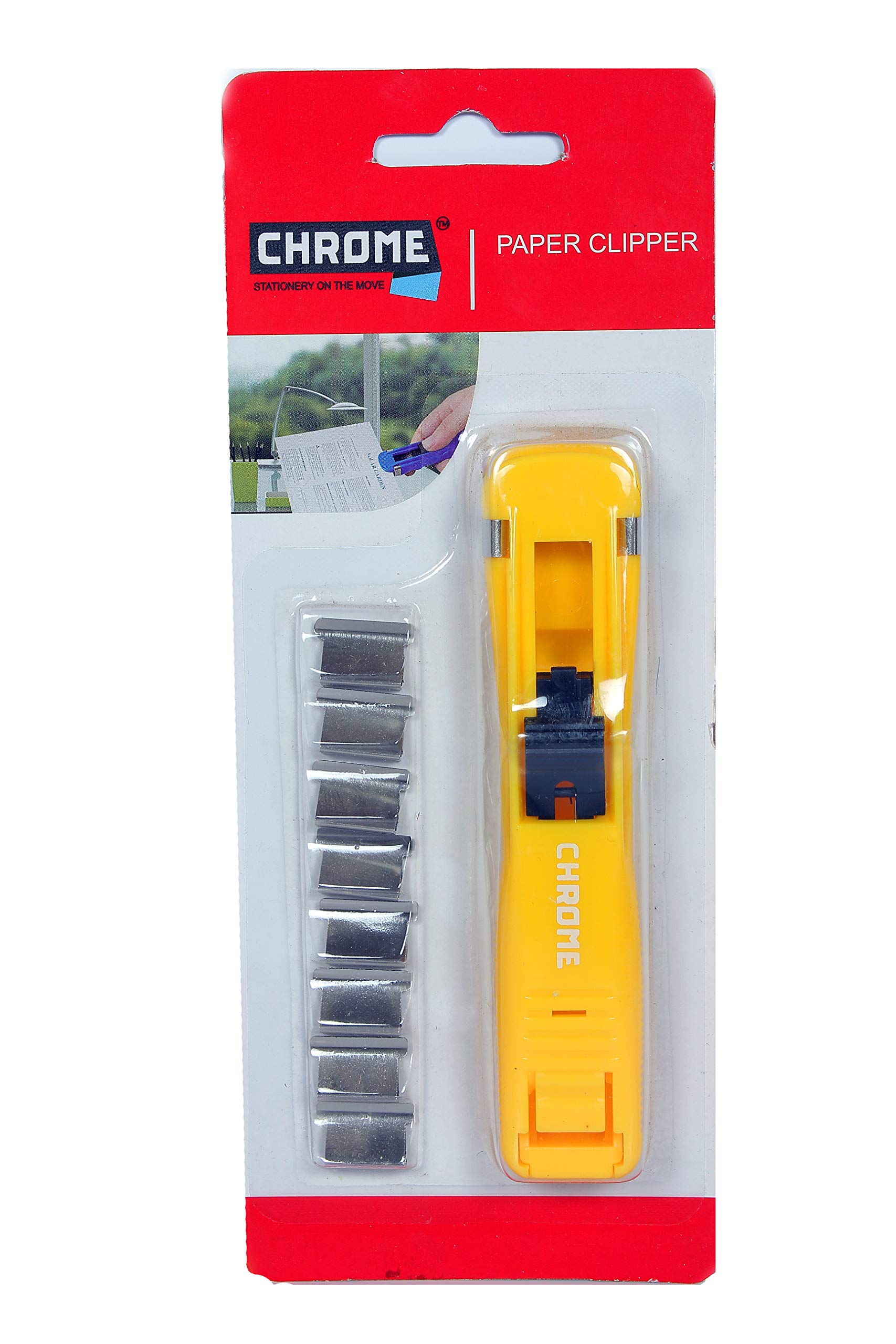 Chrome Paper Clipper 9999 (Yellow)