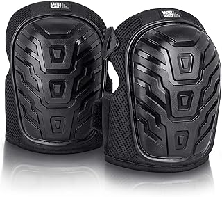 LauterSchutz® Premium Knieschoner mit 2-Zonen-Gelkissen Technologie und bequemem Doppelverschluss, für Profi Handwerker un...