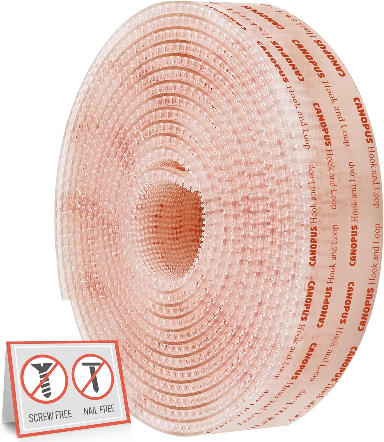 CANOPUS Picture Frame Hanging Strips, Very Strong, Nail and Screw-Free Heavy Duty Mounting Tape Roll, 1in x 6ft, Works Great Indoor/Outdoor for Metal, Glass, Wood, Acrylic Surface, Made in USA