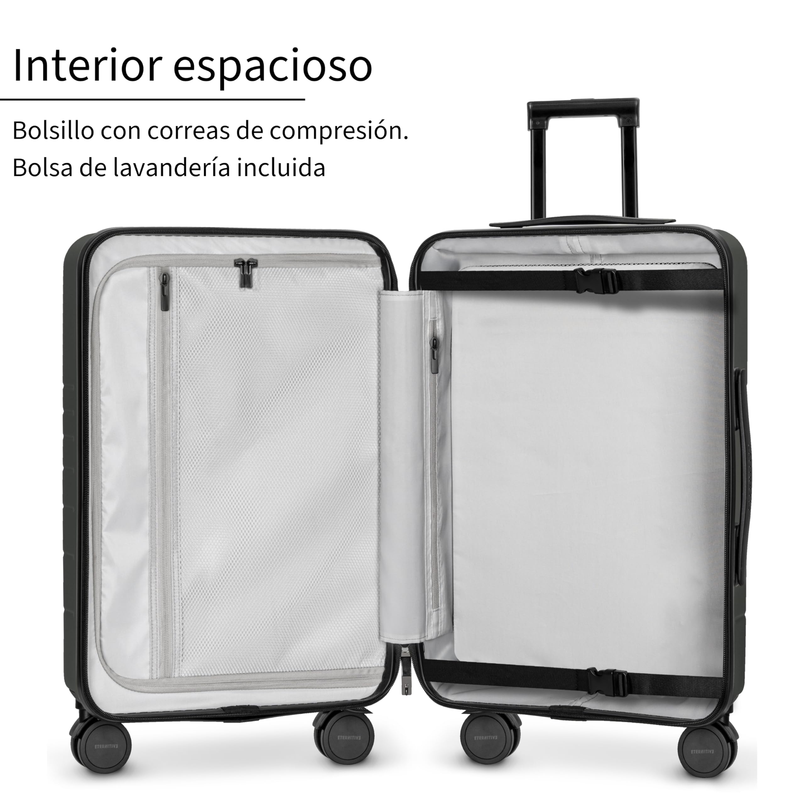 ETERNITIVE - Maleta I Maleta Rígida de Policarbonato & ABS IMaleta con Cerradura TSA I Equipaje de Mano con Ruedas 360°