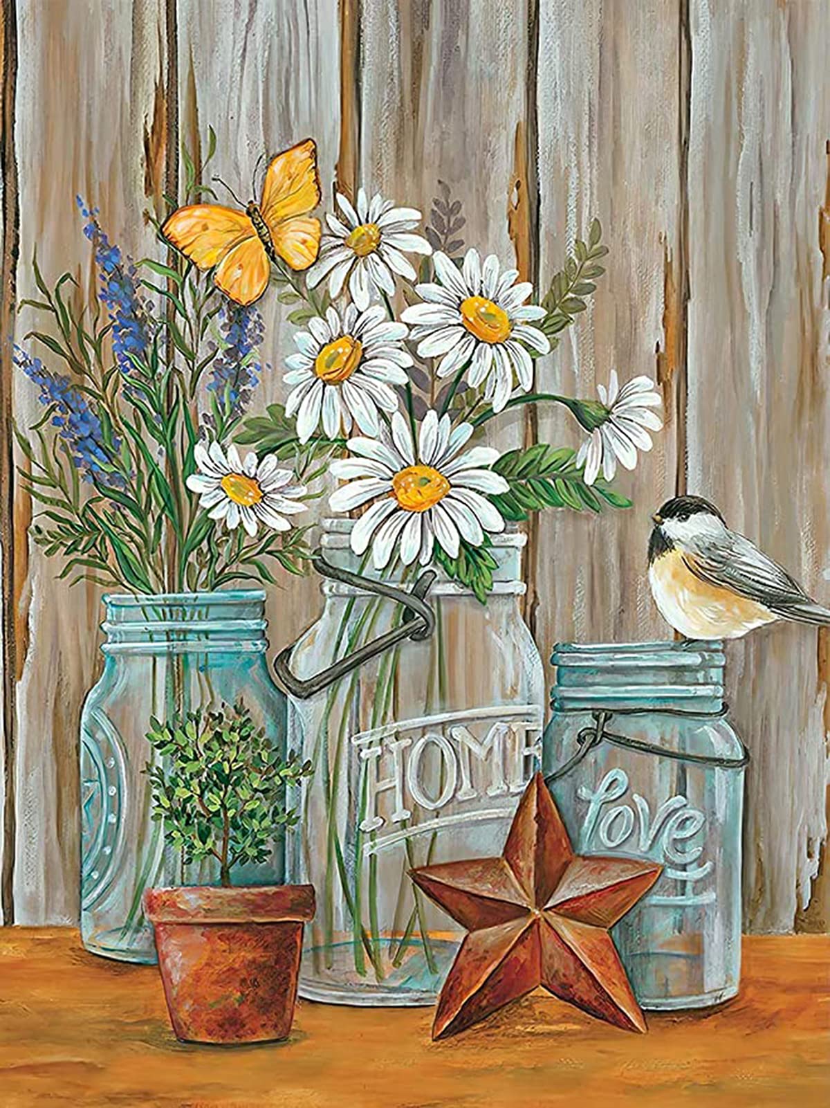 KASTWAVE Diamond Painting, 5d Diamond Painting Kits for Adults & Kids, DIY Diamond Painting Kits for Adults Home Wall Decoration (11.8×15.7inch)