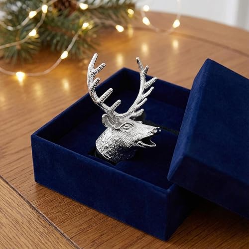 Miniatura 7 de Aireador de vino vertedor de botellas para alcohol, acero inoxidable, cabeza de ciervo de ciervo, vertedor de vino con tapón de silicona de grado