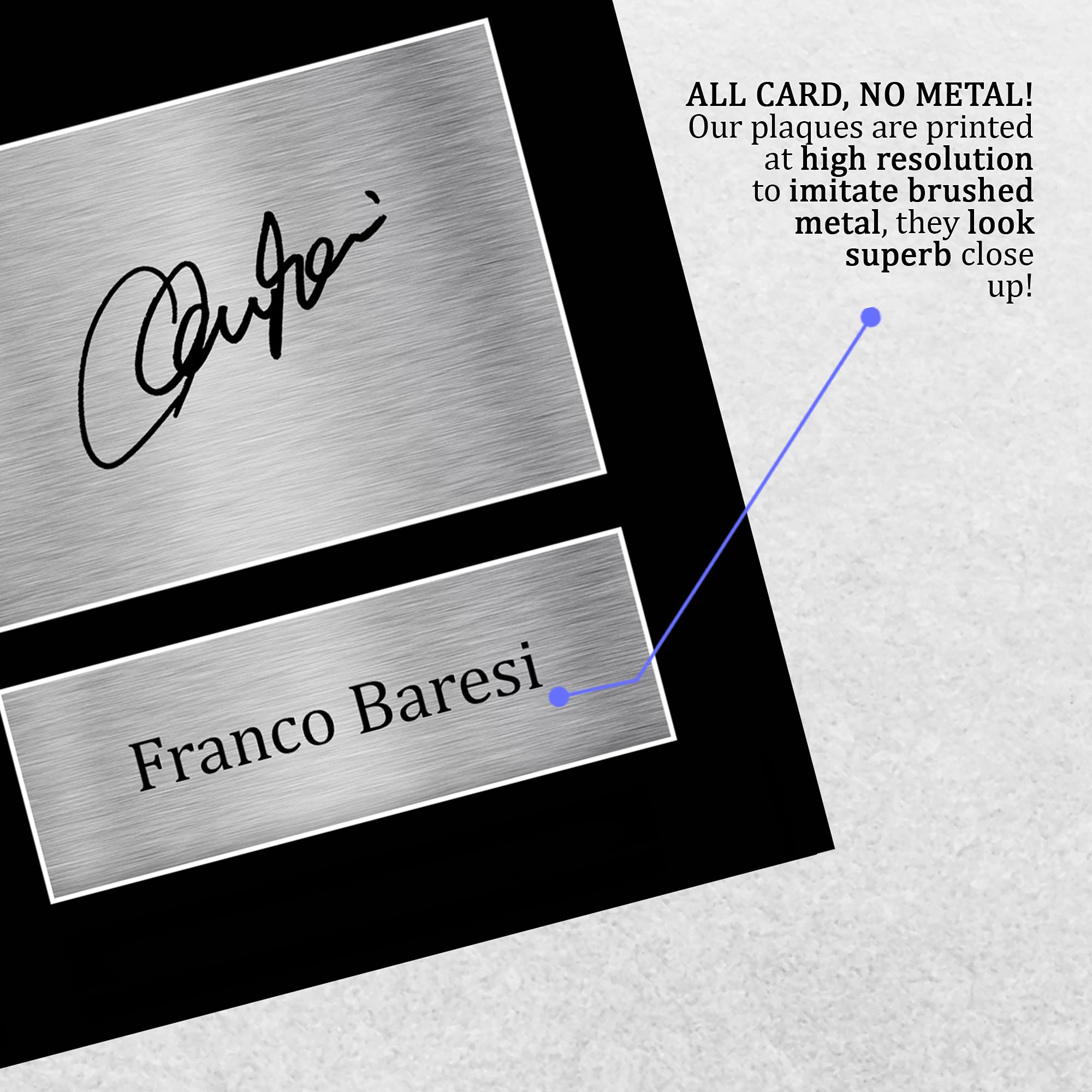 Franco Baresi AC Milan A4 Autograph Print Gift