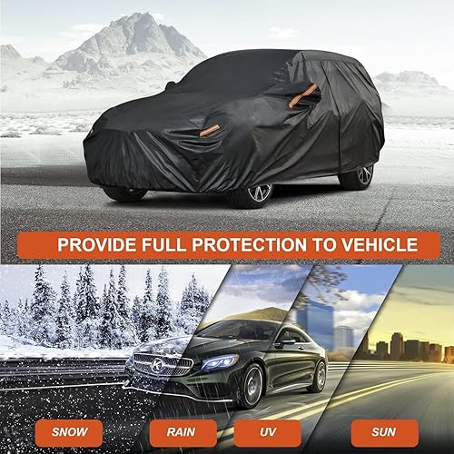 Miniatura 7 de Kayme - Cubierta completa impermeable de 7 capas para vehículo deportivo utilitario Subaru Outback (1994-2024), apta para todo clima, protección