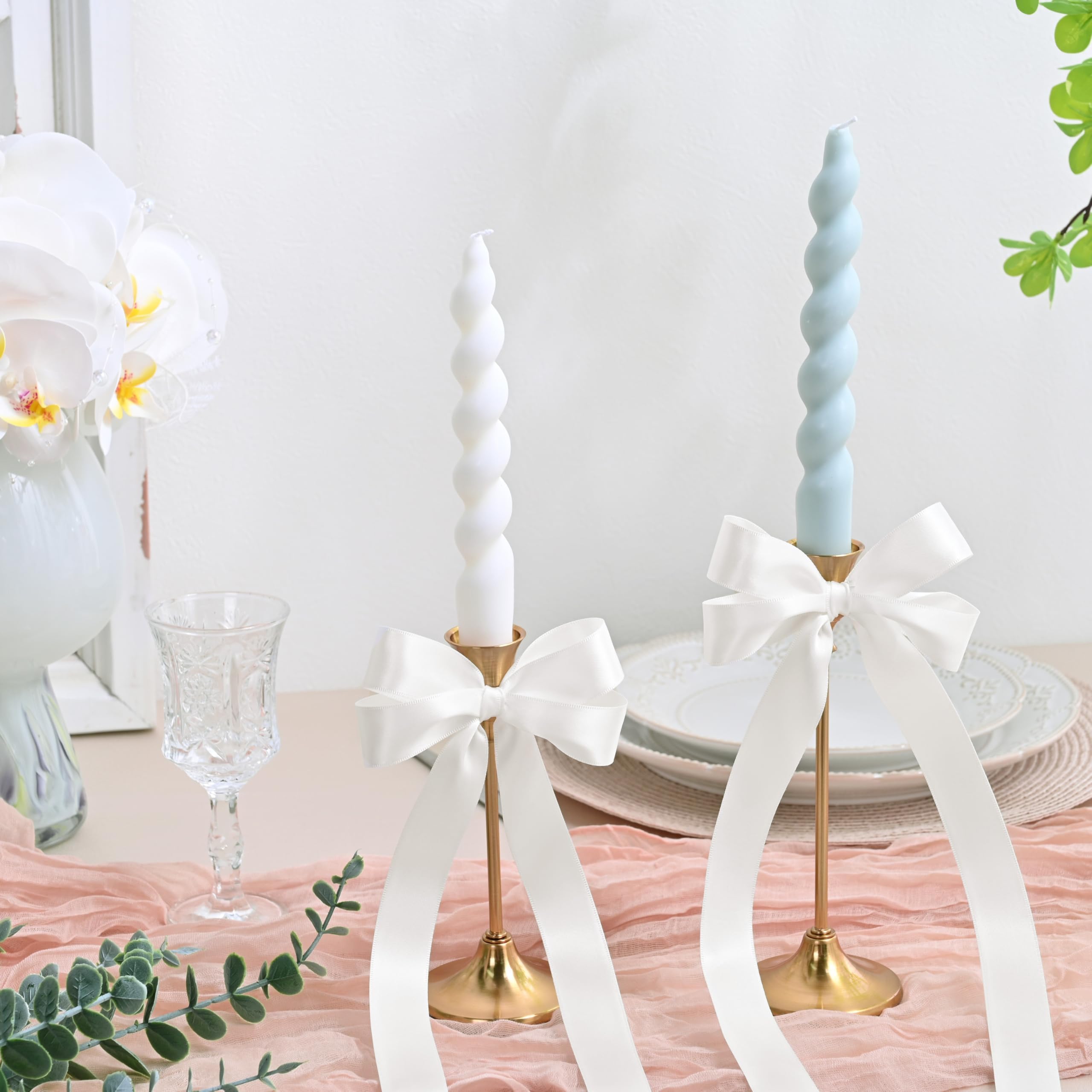 Doppelseitiges Satinband, 2,5 cm x 45,7 m Spule, helle Farben, sehr geeignet für Hochzeiten, Geschenkverpackungen, Tänzerin, Nähen, Party, Haarschleife, Einladungen, Dekorationen und mehr